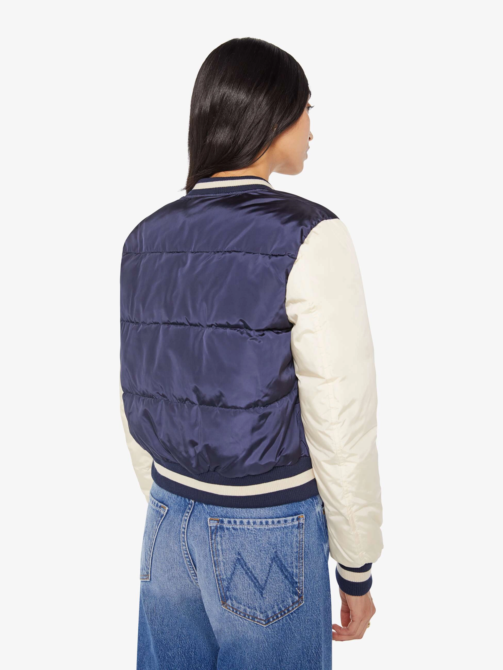 Light Day Jacket UV Protection Finish The Pillow Talk Letterman Jacket - Second String