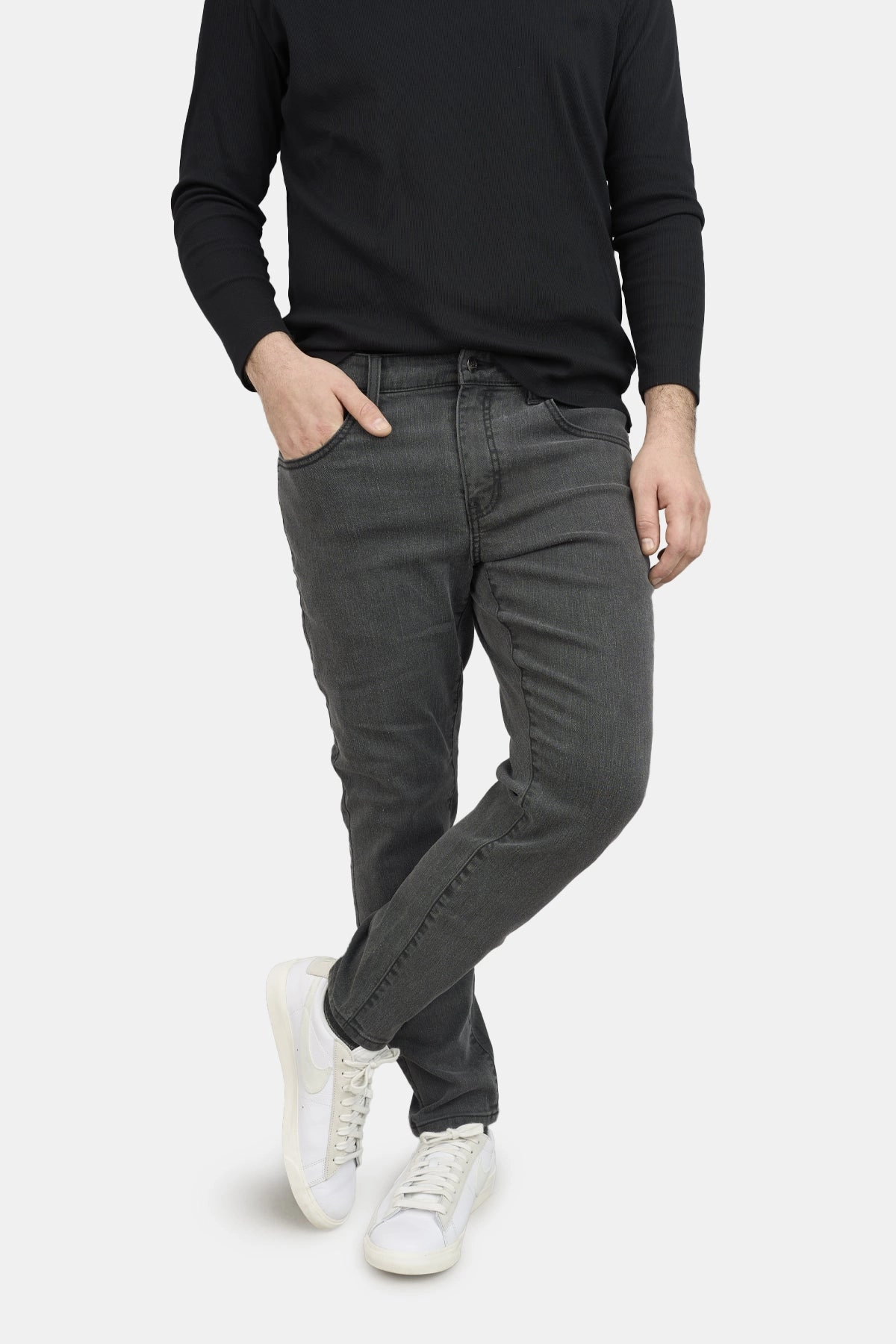 Core Extra Stretch Jeans Charcoal Fresh Look