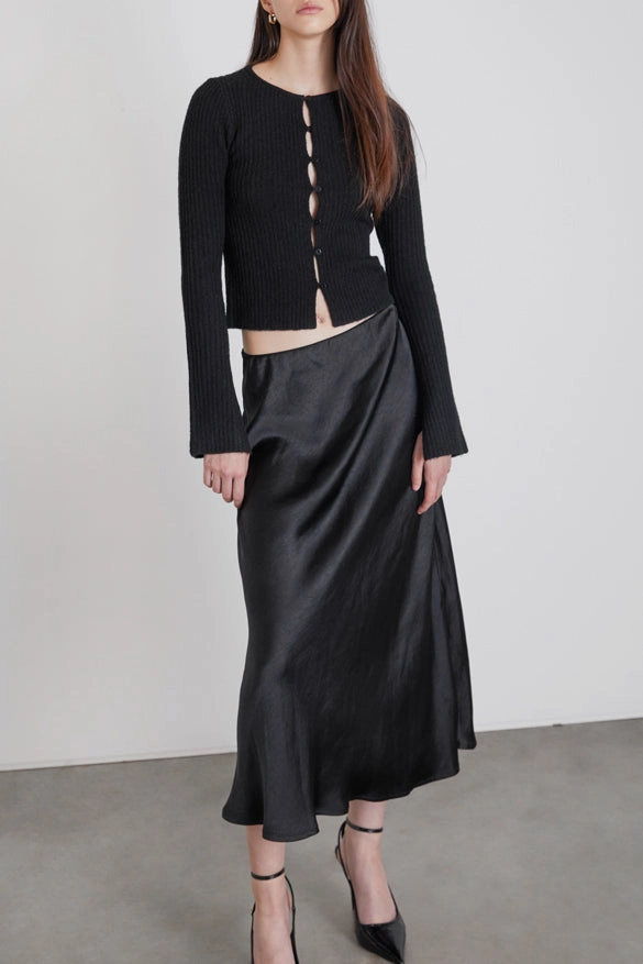 Quilted Texture Outfit Vibes SLIP SKIRT