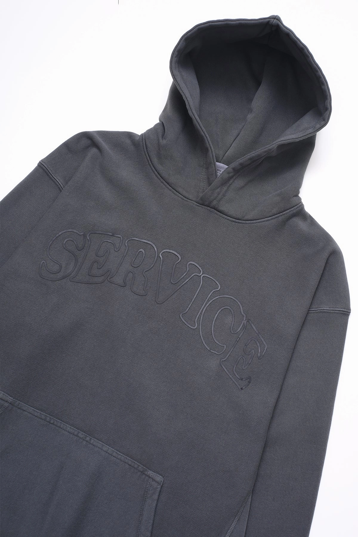 Service Works - Arch Logo Hoodie - Charcoal Sleek Look