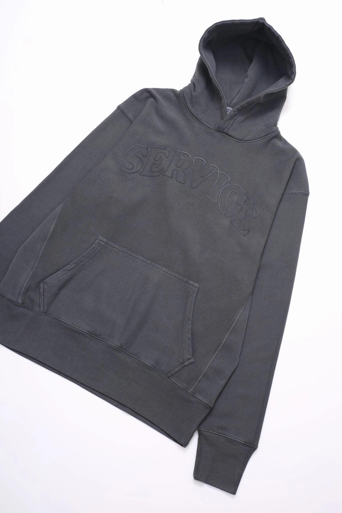 Service Works - Arch Logo Hoodie - Charcoal Stylish Knit Look Snuggly Feel