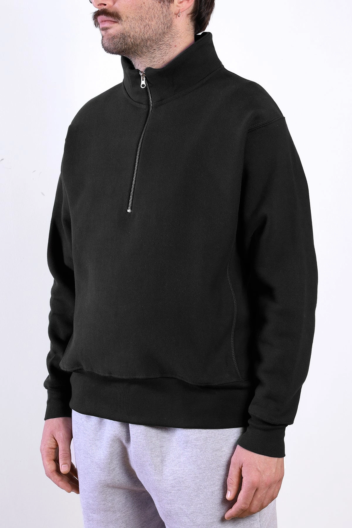 Power Goods - Super Weight Quarter Zip - Black Cozy Vibe Cozy Base