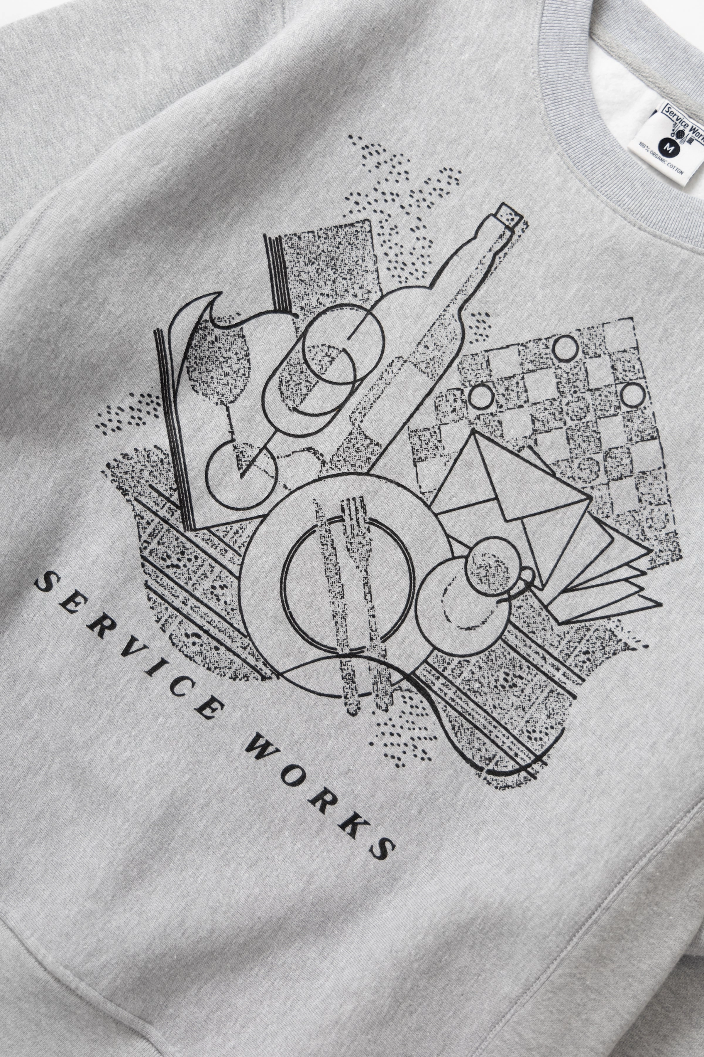Service Works - Frequent Flyer Crewneck - Heather Grey Perfect Comfort Chilly Layer
