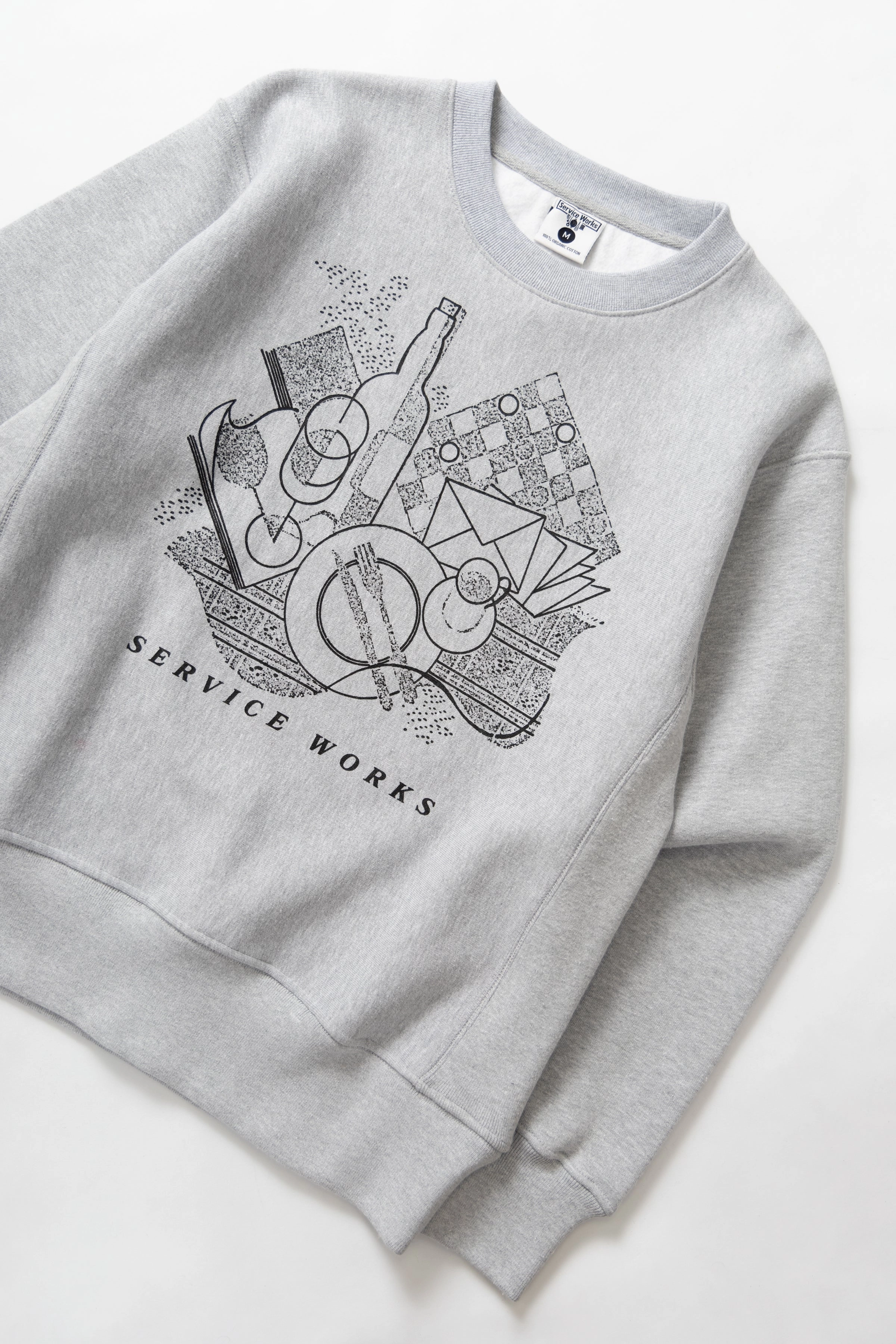 Sporty Flex Perfect Fit Design Service Works - Frequent Flyer Crewneck - Heather Grey