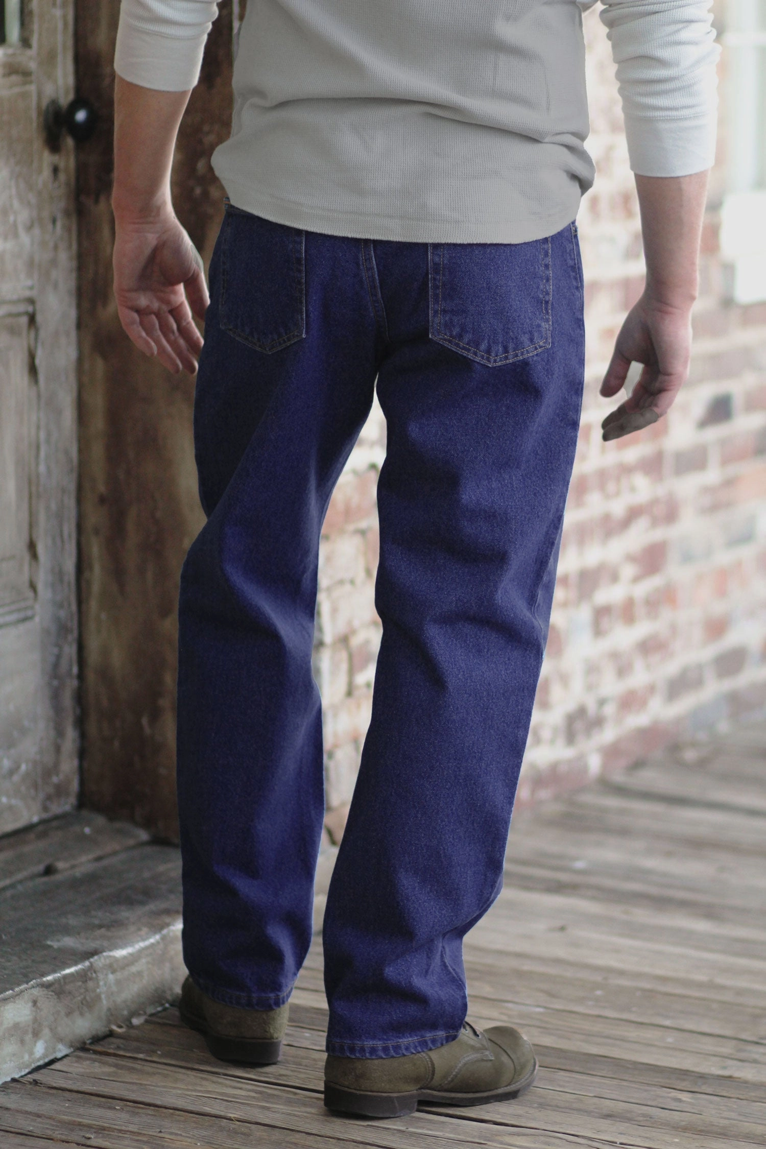Festival Outfit Comfy Smooth Creative Look Adult Fashion Discontinued Sizes - Relaxed Fit Jeans - Stonewash