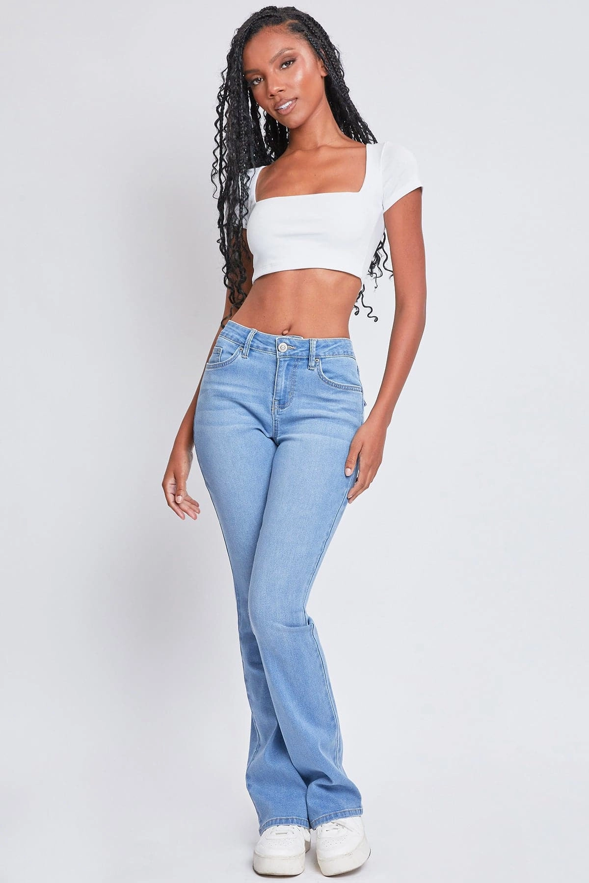 Women's Essential Mid Rise Bootcut Jeans All Use Wear