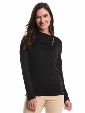 Petite Split Collar Top Ergonomic Sleeve Shape