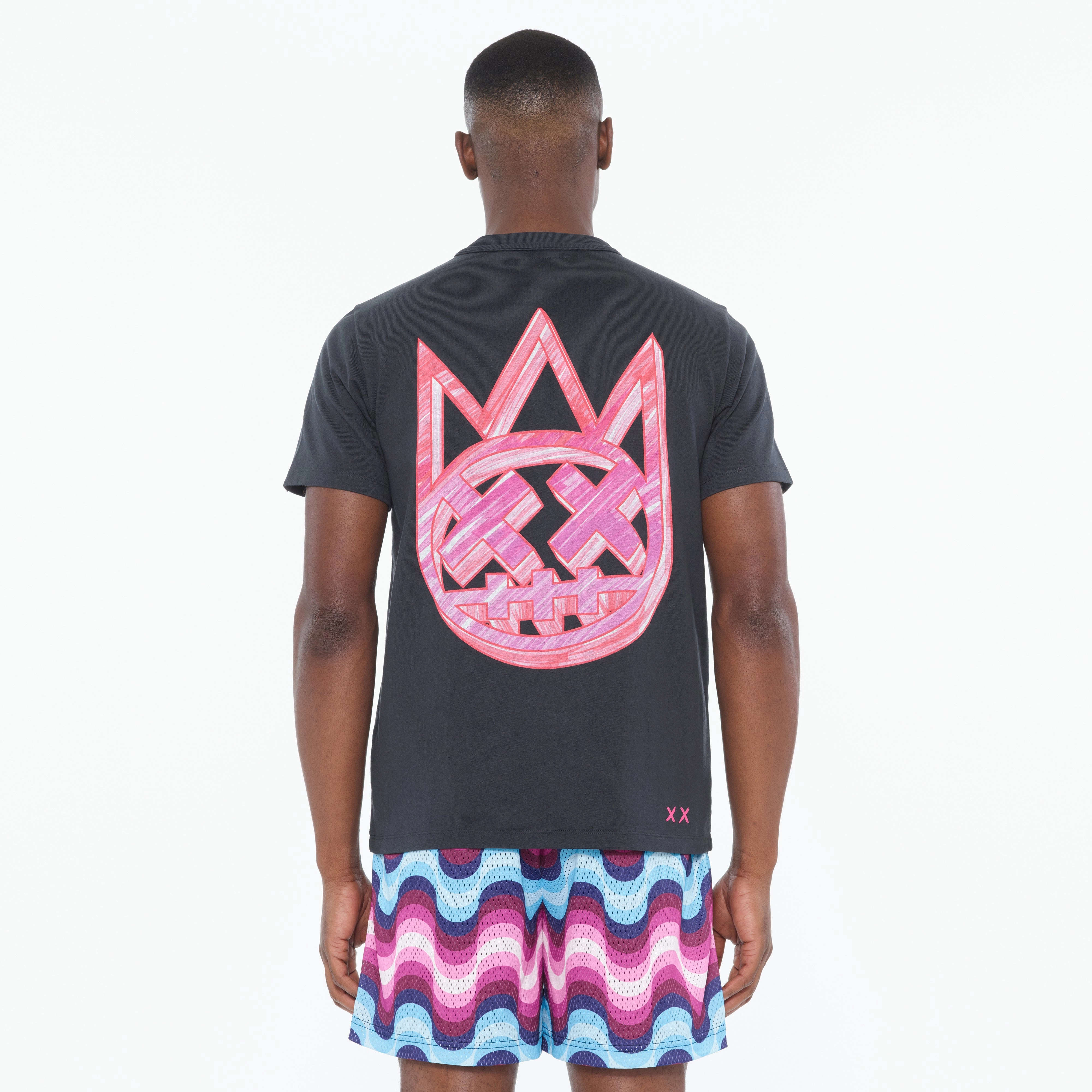 High-Quality Cotton Cult's Heavyweight Short Sleeve Crew Neck Tee "Marker Logo" in Steel