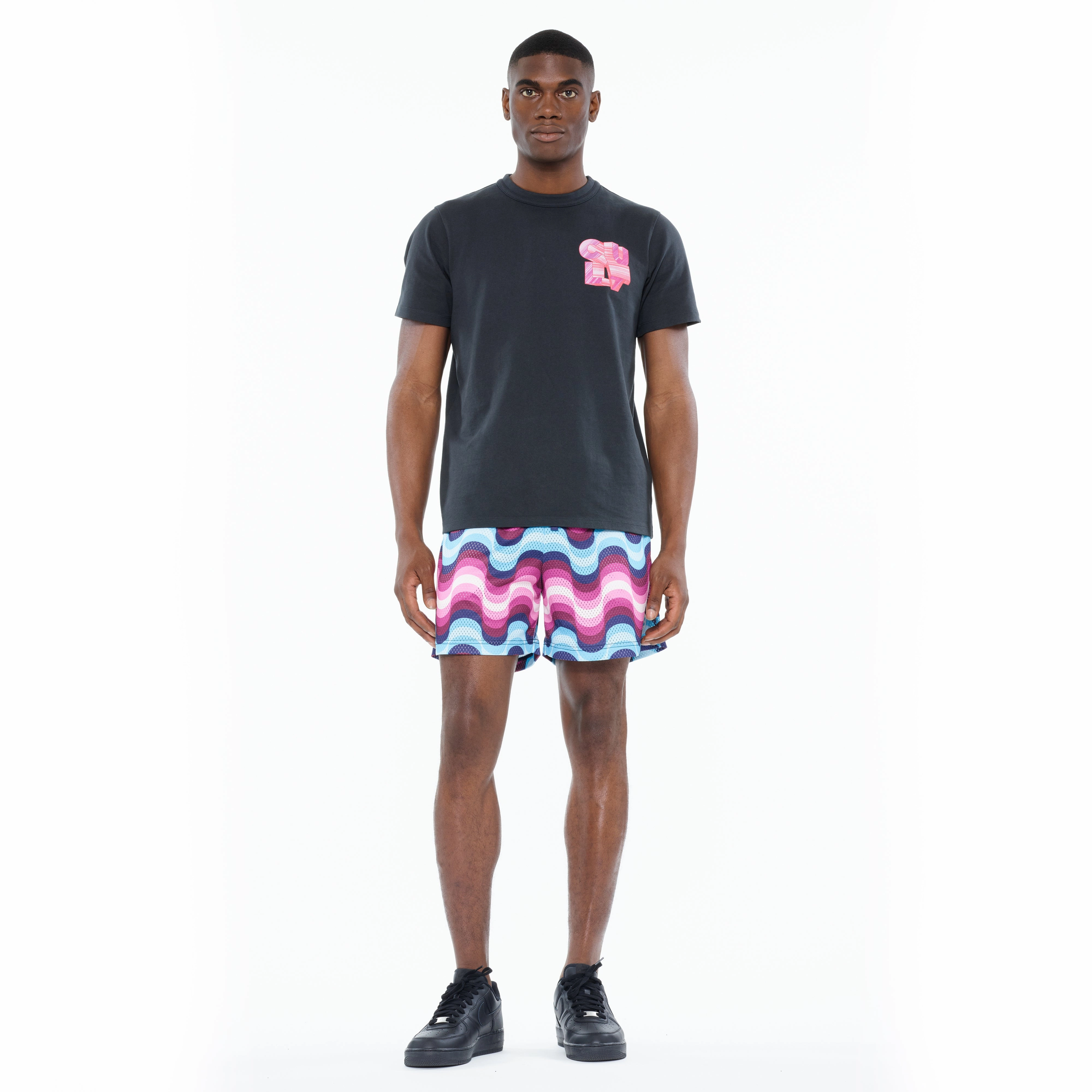 Cult's Heavyweight Short Sleeve Crew Neck Tee "Marker Logo" in Steel Classic and Comfy