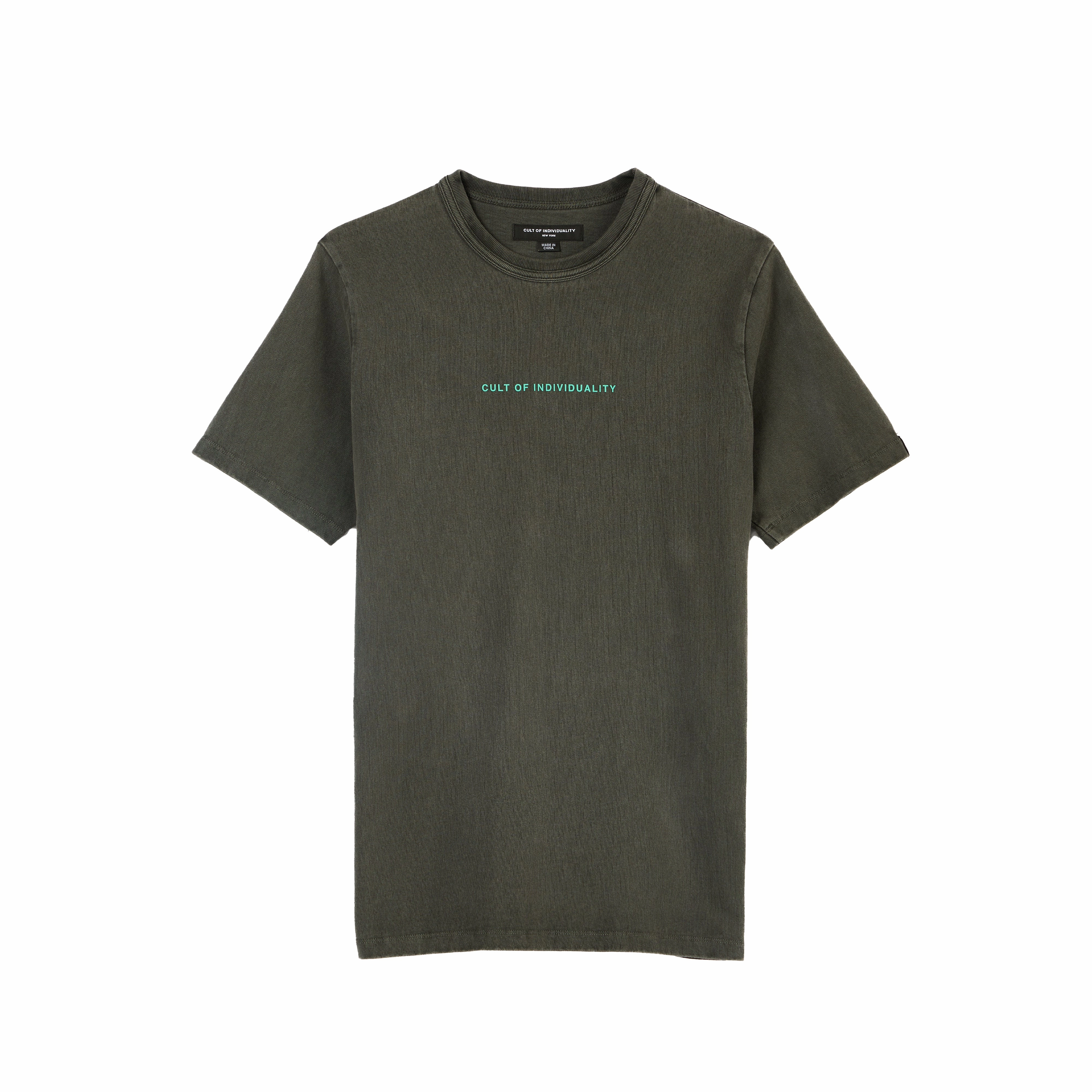 Soft Touch Fit Chill Vibes Cult's Heavyweight Short Sleeve Crew Neck Tee "Shimuchan" Logo in Steel