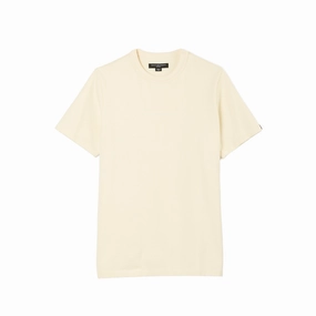 Curved Hem Cult's Heavyweight Short Sleeve Crew Neck Tee "Shimuchan" Logo in Winter White