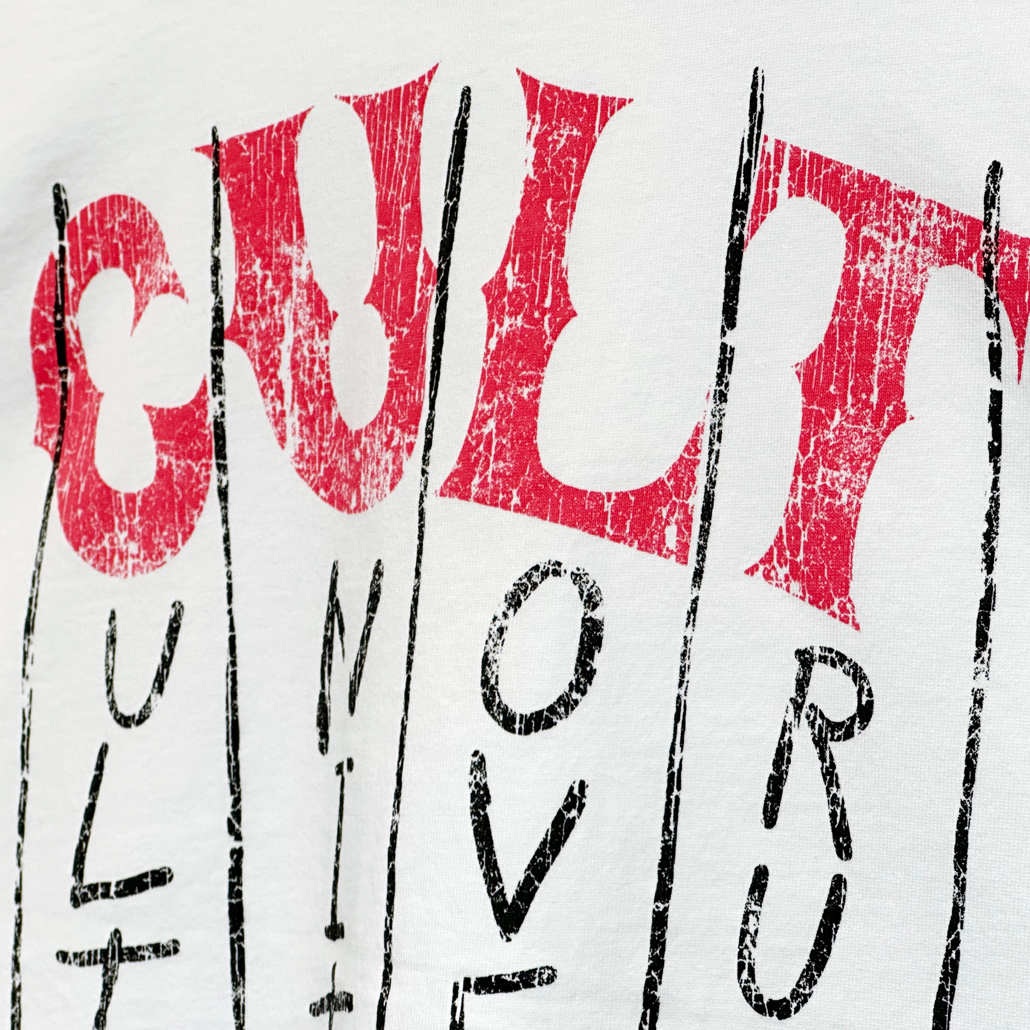 Unisex versatility Cult's Oversized Heavyweight Boxy Short Sleeve Crew Neck Tee "C.U.L.T." in White