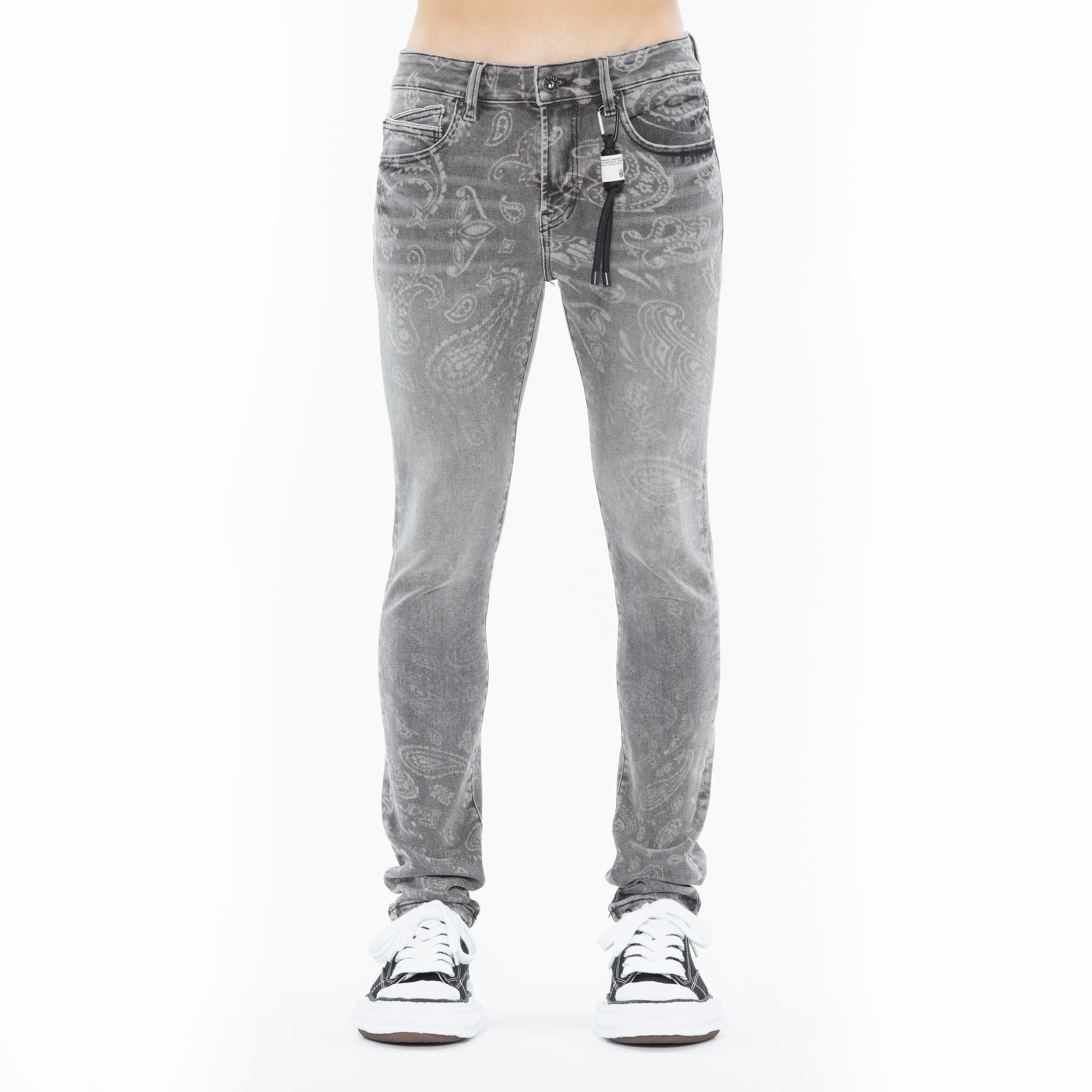 Daily Wear Breathable Classic Cult's Punk Super Skinny 601 Jeans in Paisley