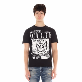 Formal Occasion Cult's Short Sleeve Crew Neck Tee "Cult Tour" in Black
