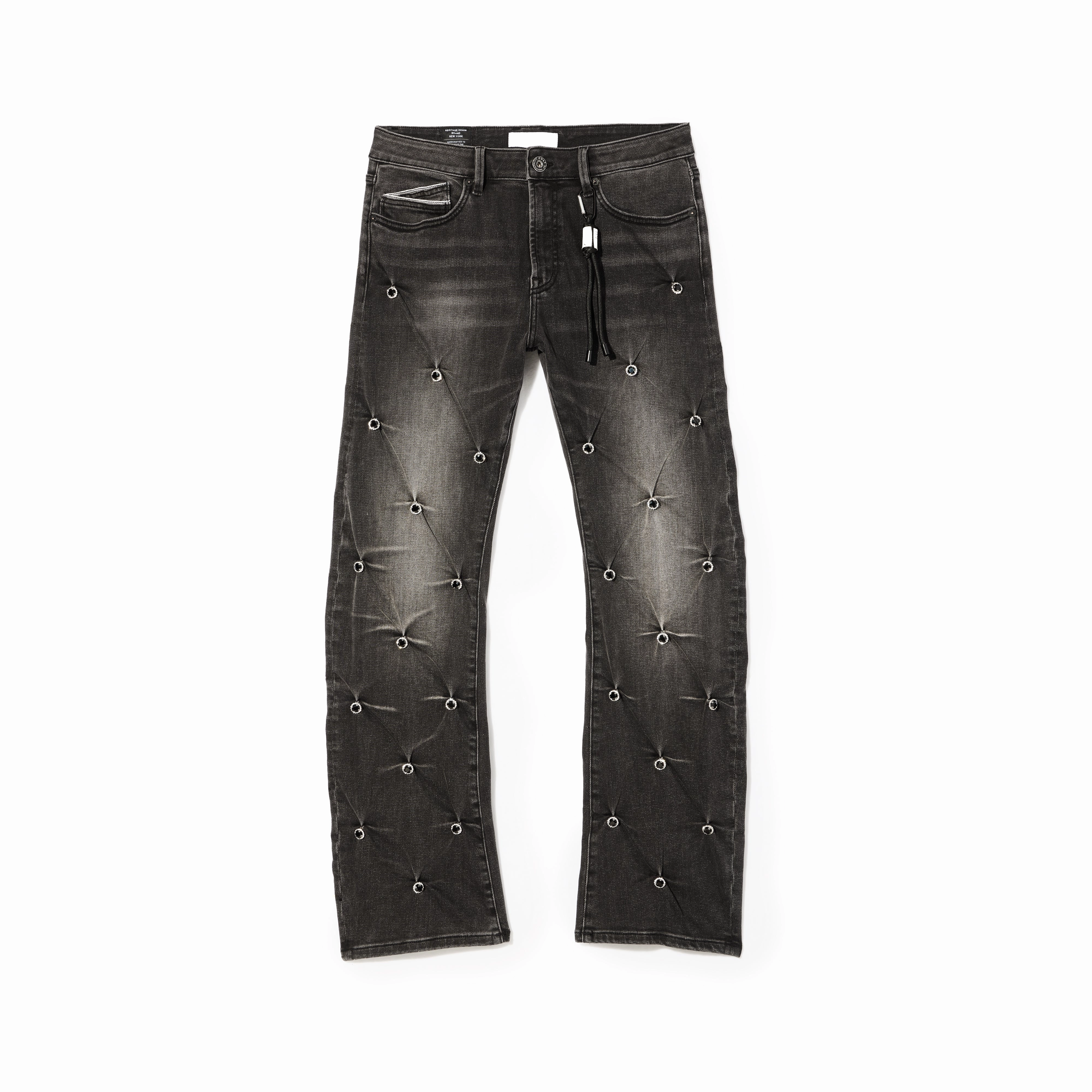 Fashion Piece Cult x El Alfa Premium Grunge Baggy 607 Jeans in Darts