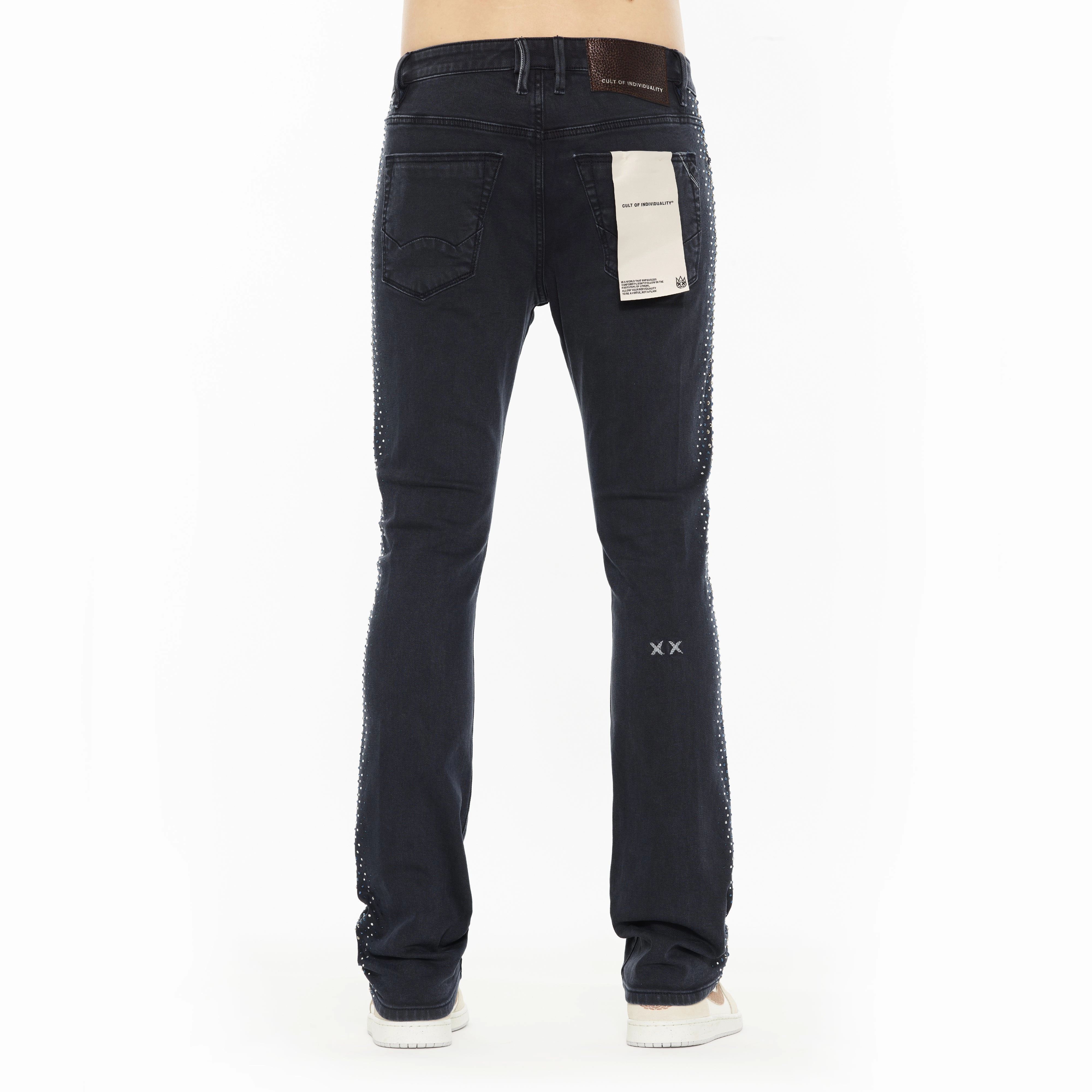 Cult x El Alfa Premium Lenny Bootcut 603 Jeans in Noir Flexible Style