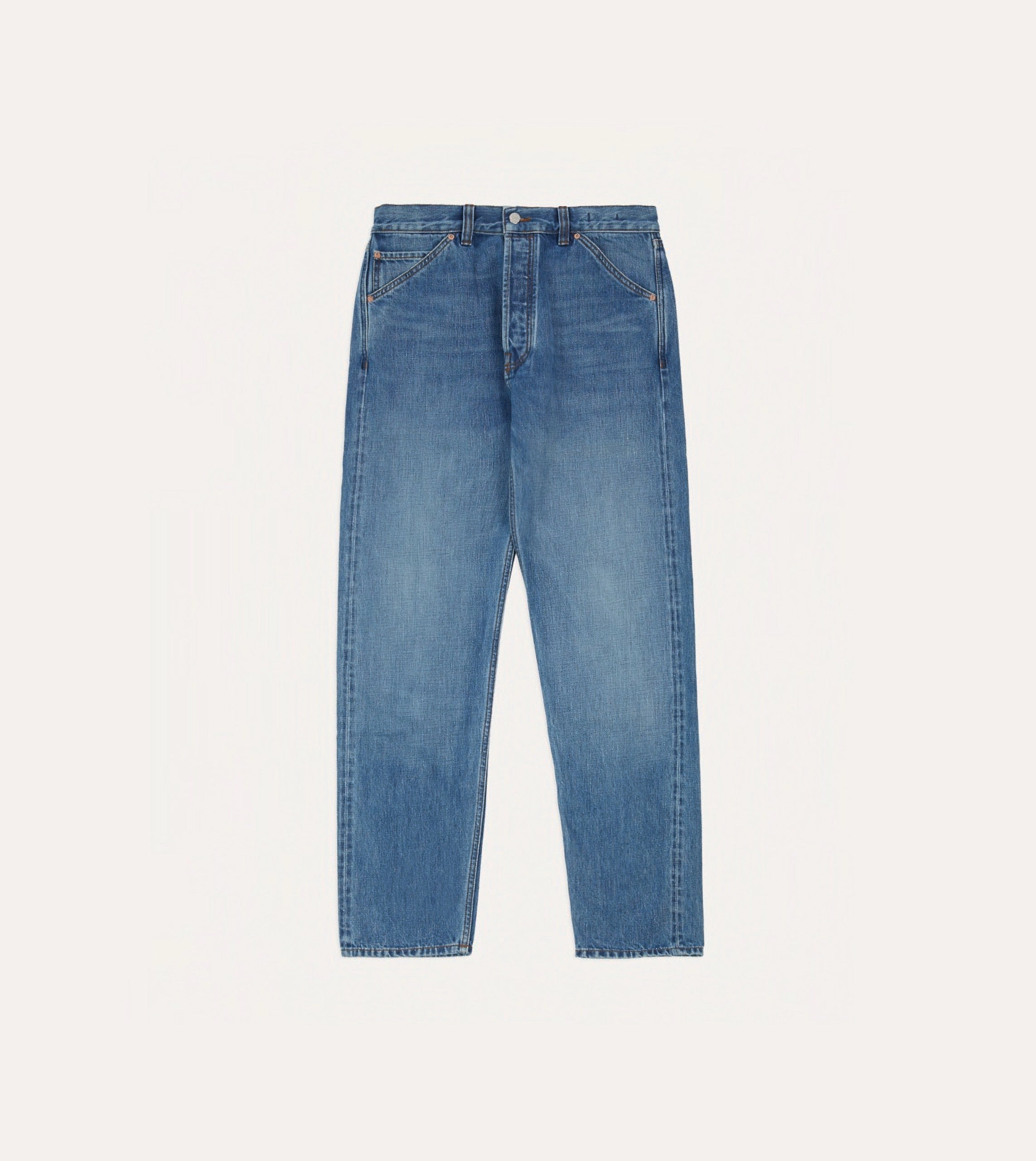 Custom Wash 14.2oz Japanese Selvedge Denim Five-Pocket Jeans Eco Friendly Dye Process Wrinkle-Resistant