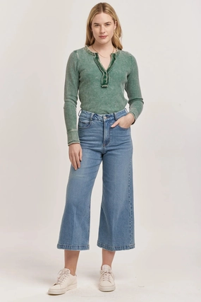 Dear John Audrey Super High Rise Cropped Jean | Haleyville Casual Days