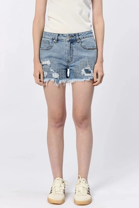 Cool Basic Simple Flex Dear John Carrie Denim Short