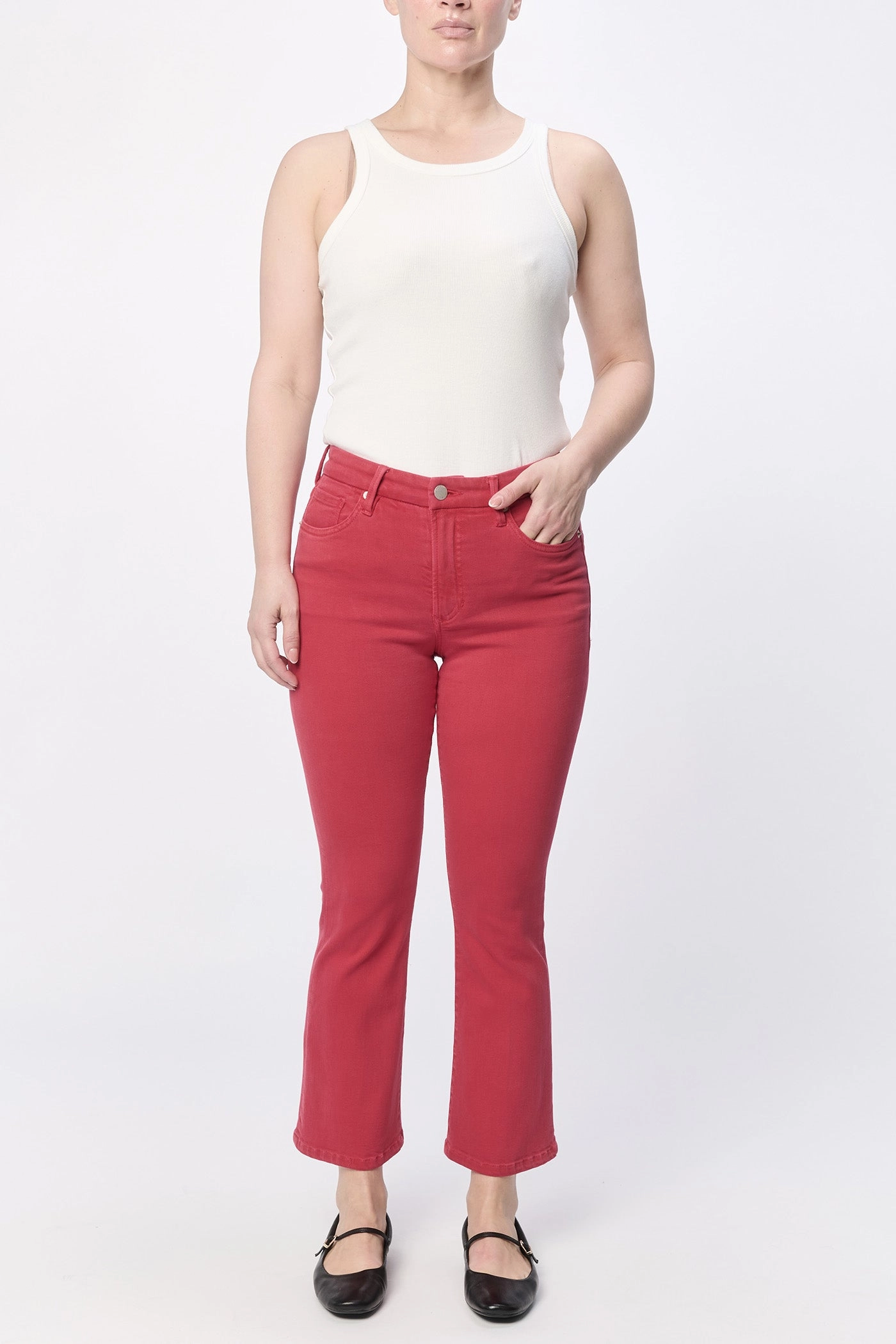 Dear John Jeanne Mid Rise Fray Hem Vintage Wash