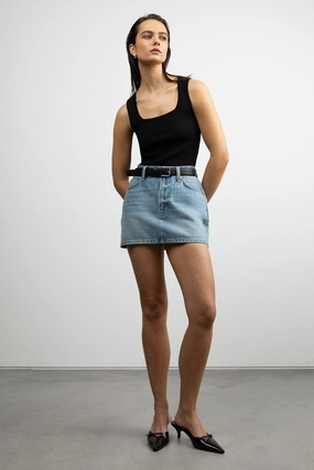 Romantic Vibe DENIM MINI SKIRT