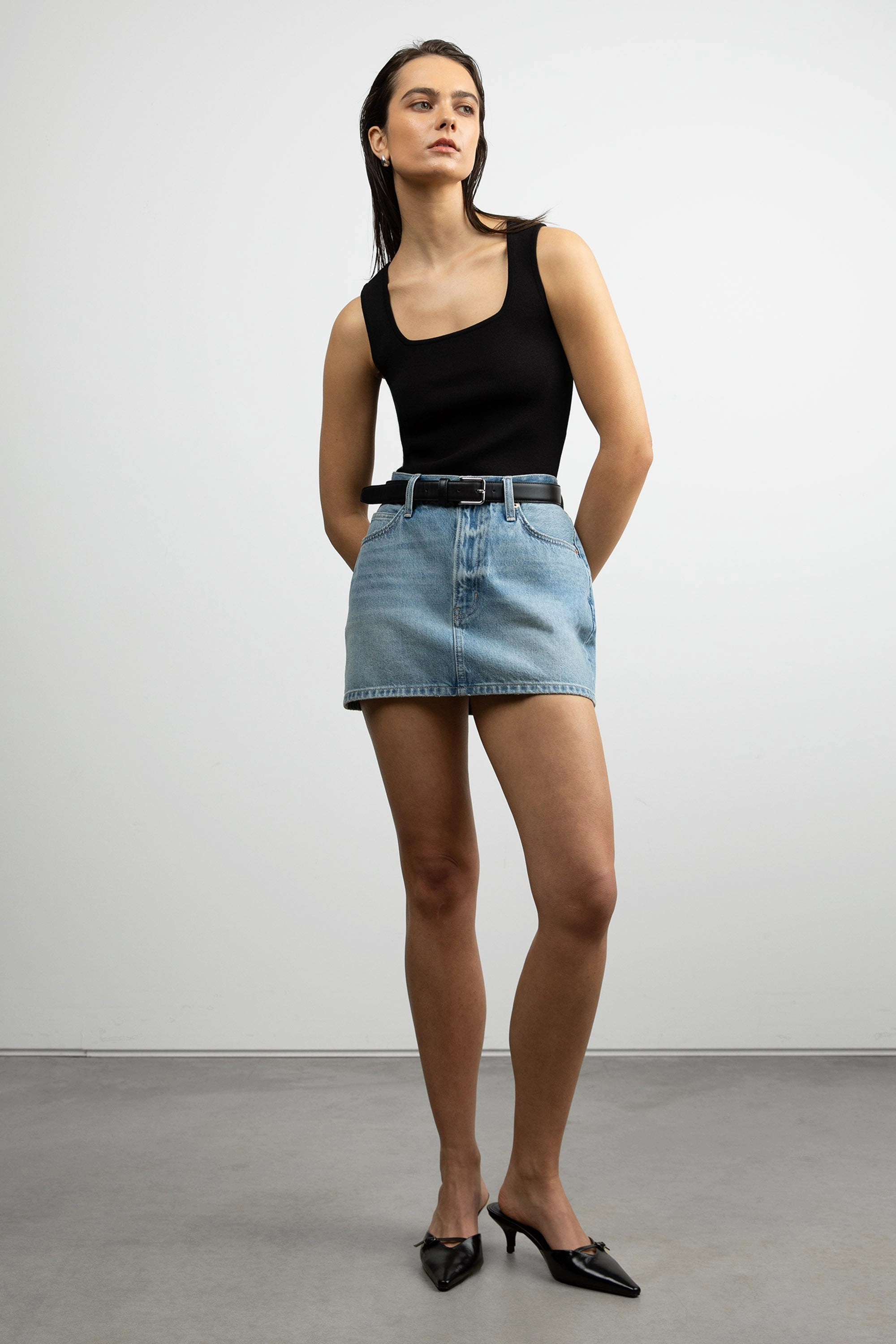 Romantic Vibe DENIM MINI SKIRT
