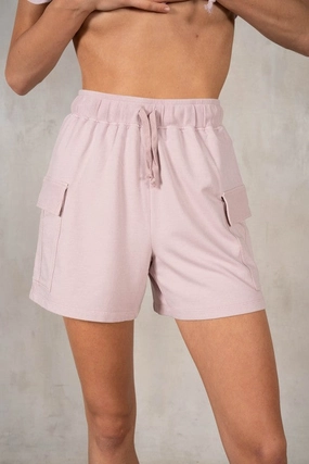 summer shorts Cotton Modal Terry Cargo Pocket Shorts