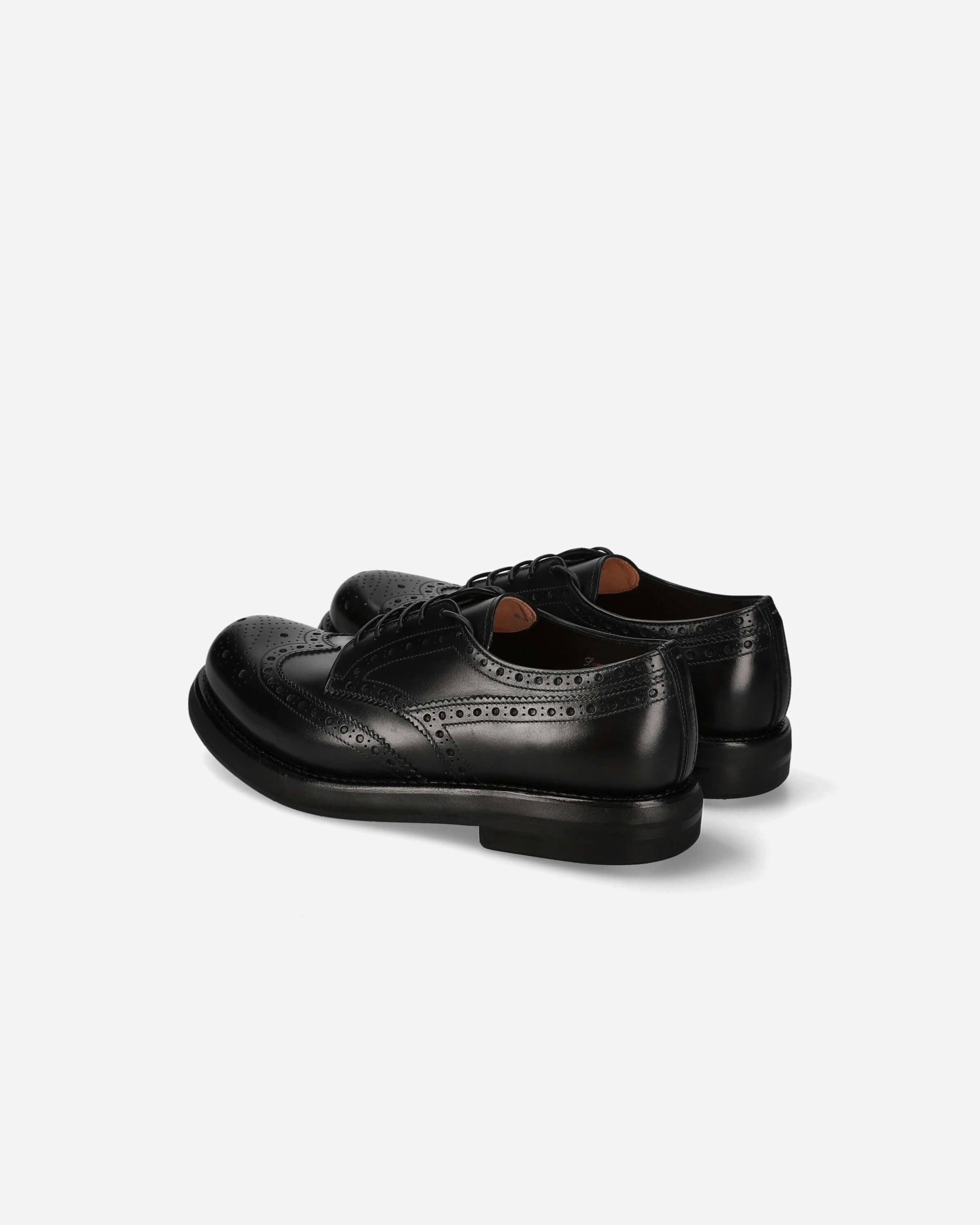 Derby 32203A Calfskin Box Nero Caidan Durable Sole