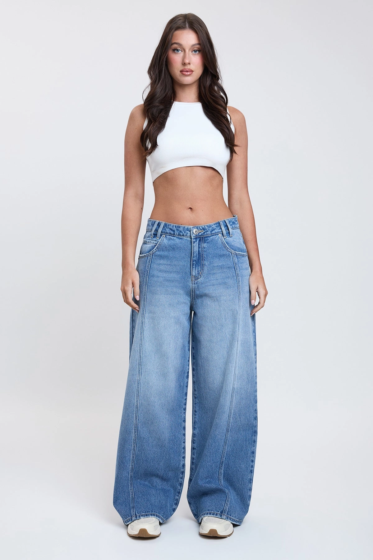 Weather Friendly Relax Mode Women's Relaxed Extra Baggy Wide Leg Jeans