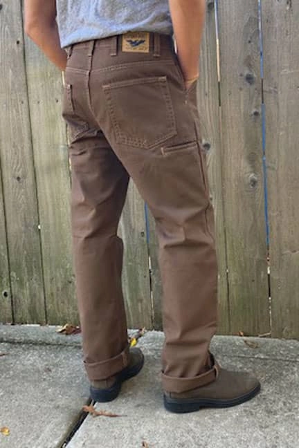 Multi Purpose Pockets Sleek Comfort Discontinued Sizes - Canvas Utility Work Pant - Timber Brown