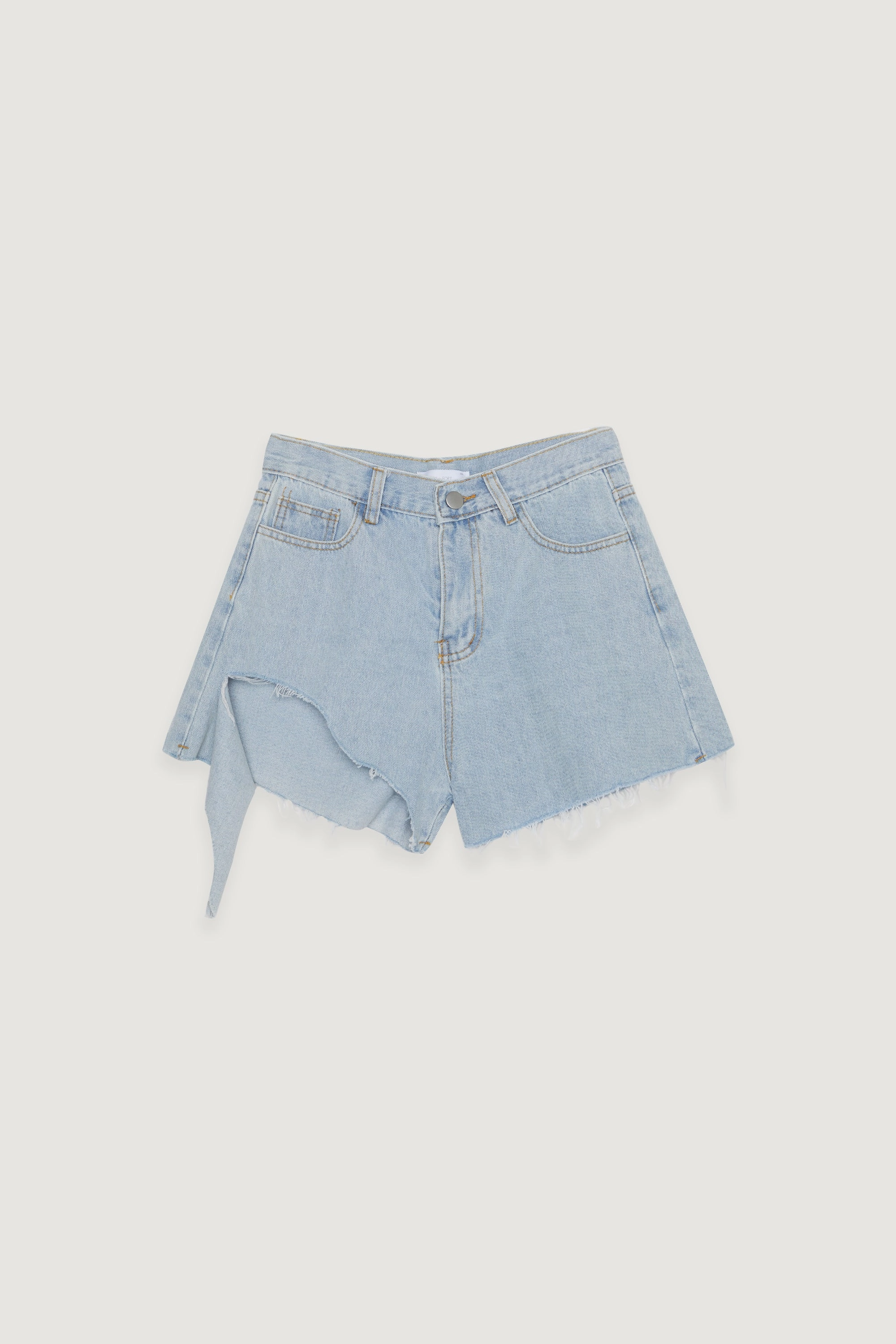 NoChafeFinish DISTRESSED JEAN SHORT