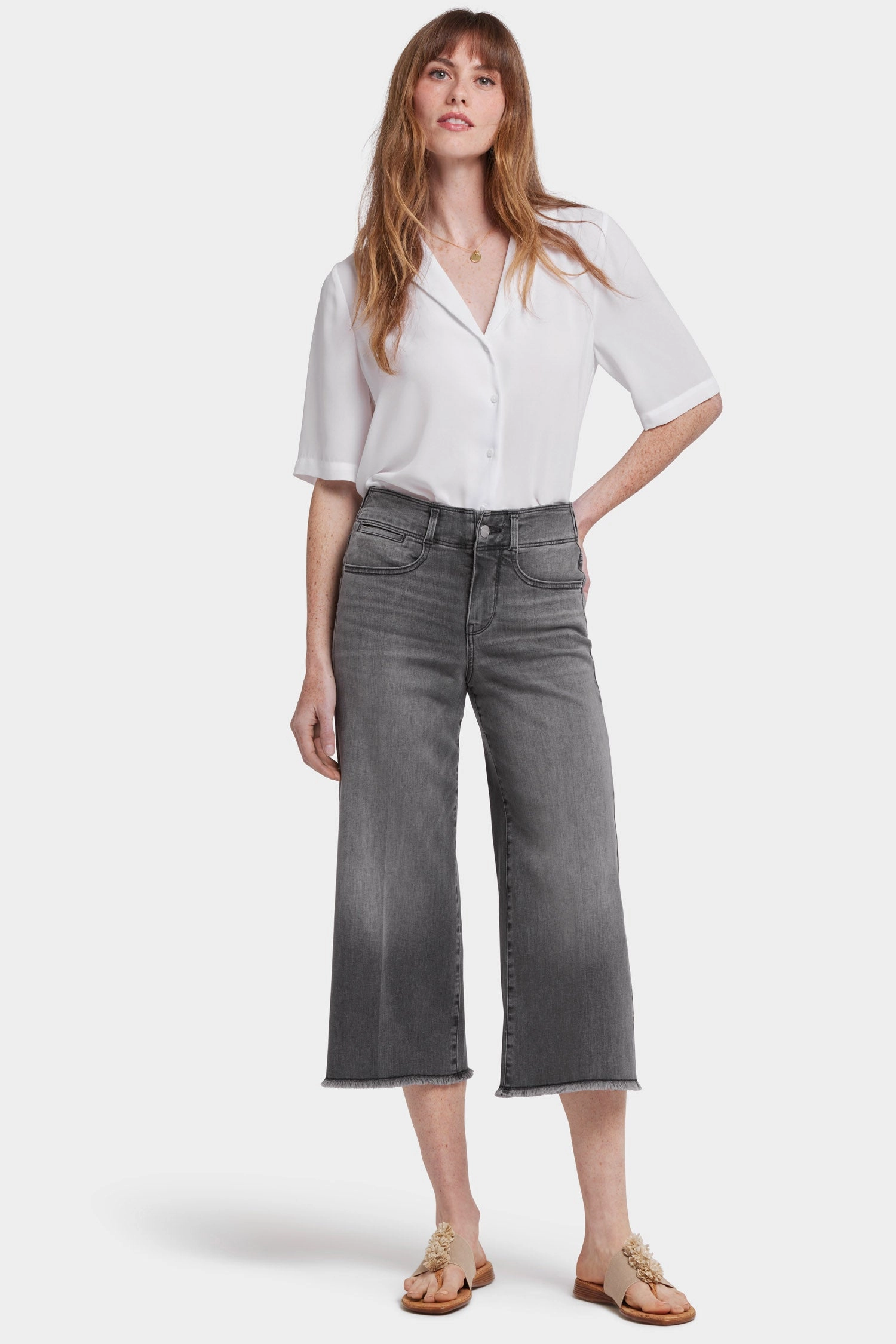 Brigitte Wide Leg Capri Jeans - Frontera Bluffs Favorite Basic Selvedge Denim