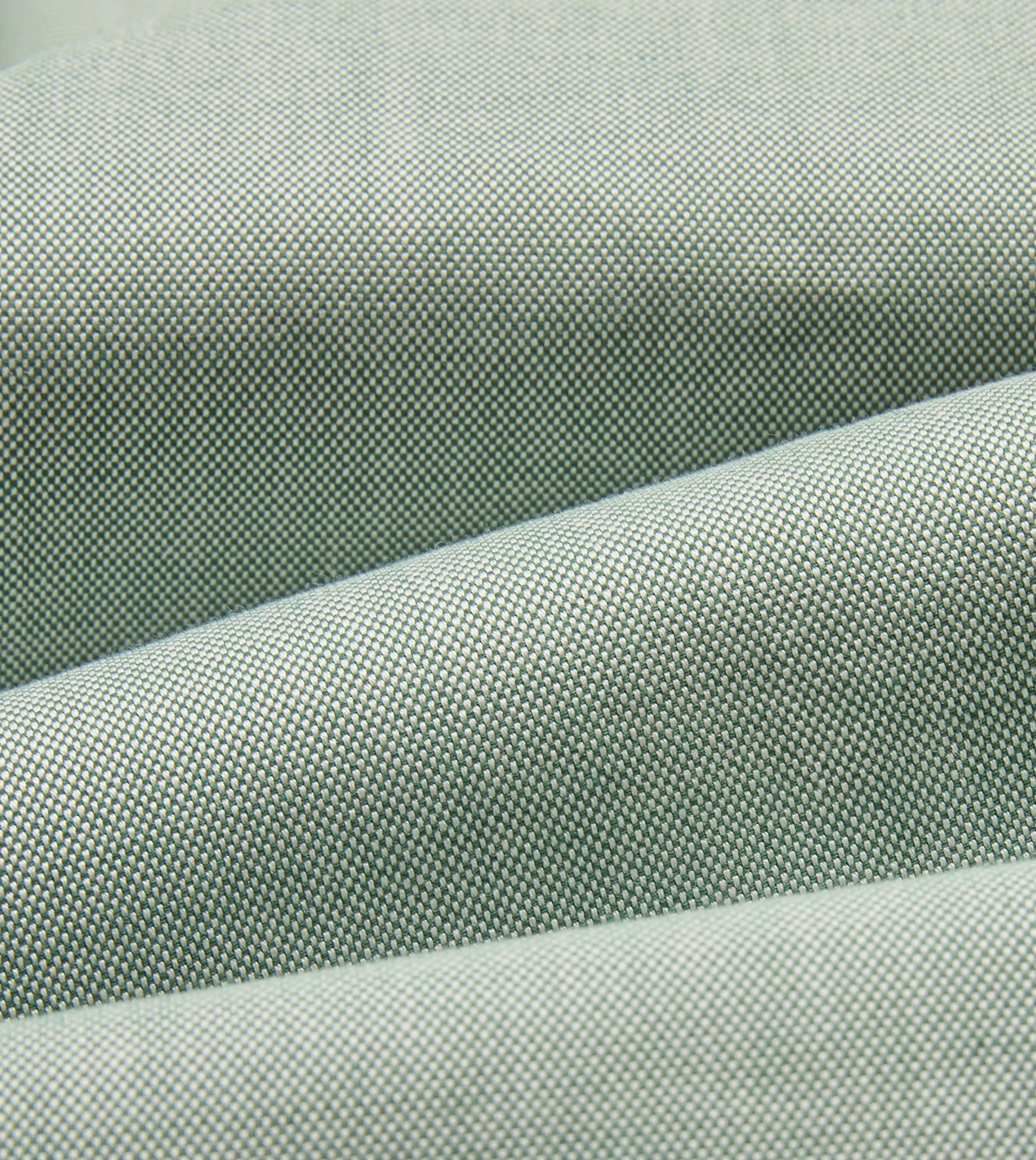 Versatile Wear Green Pinpoint Oxford Cotton Cloth Button-Down Shirt