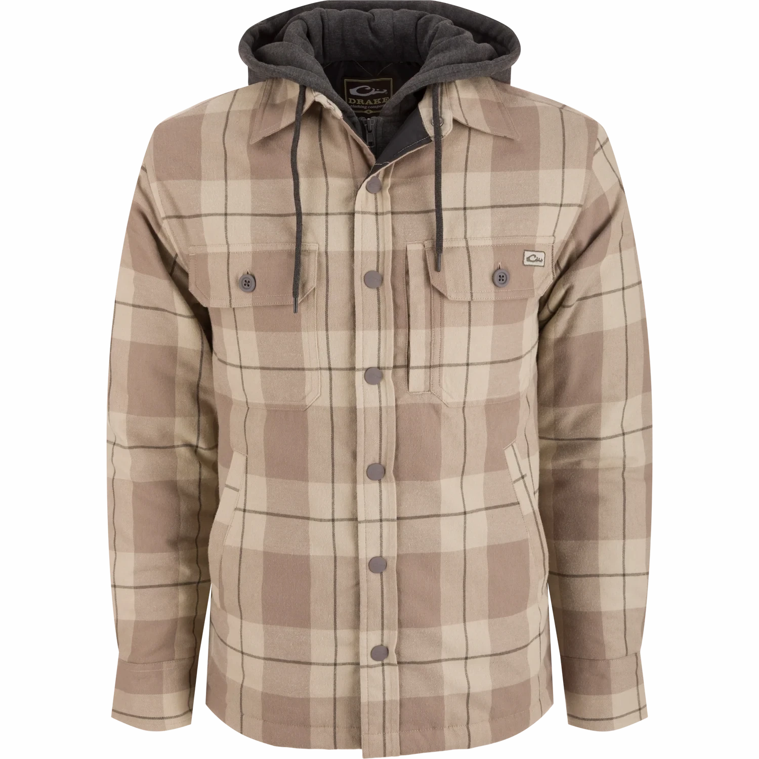 Simple Detail Stylish Daily Fit Drake The Campfire Flannel Hoodie