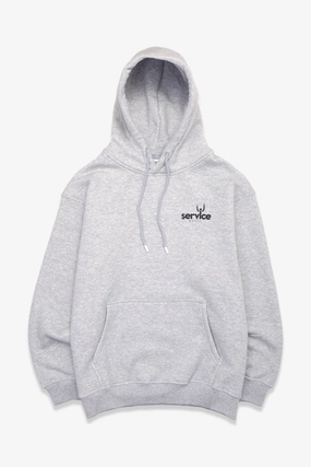 Fray Resistant Edges Chilly Weather Wear Service Works - Sommelier Hoodie - Grey