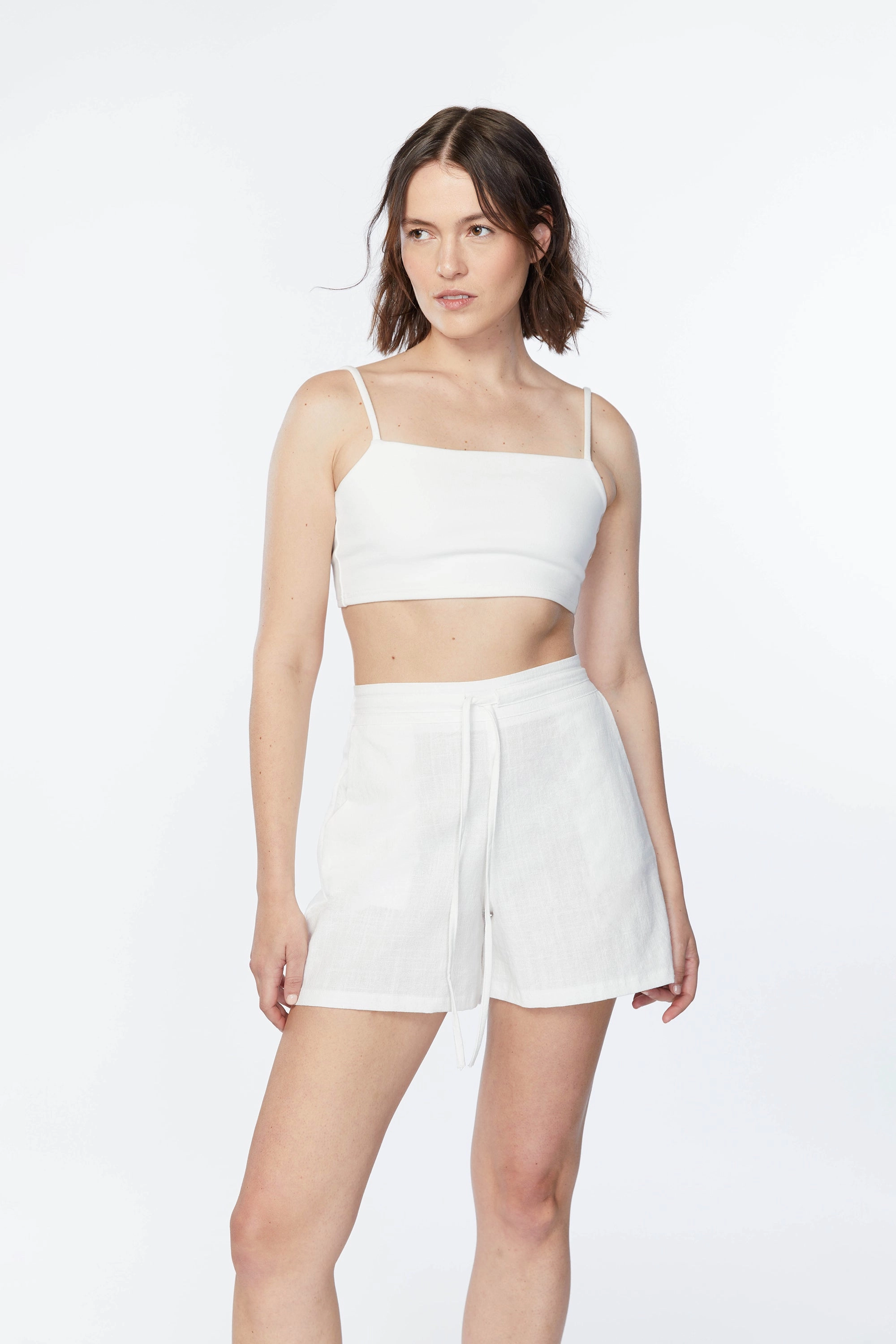 Breathable Material Minimalist Style DRAWSTRING SHORT