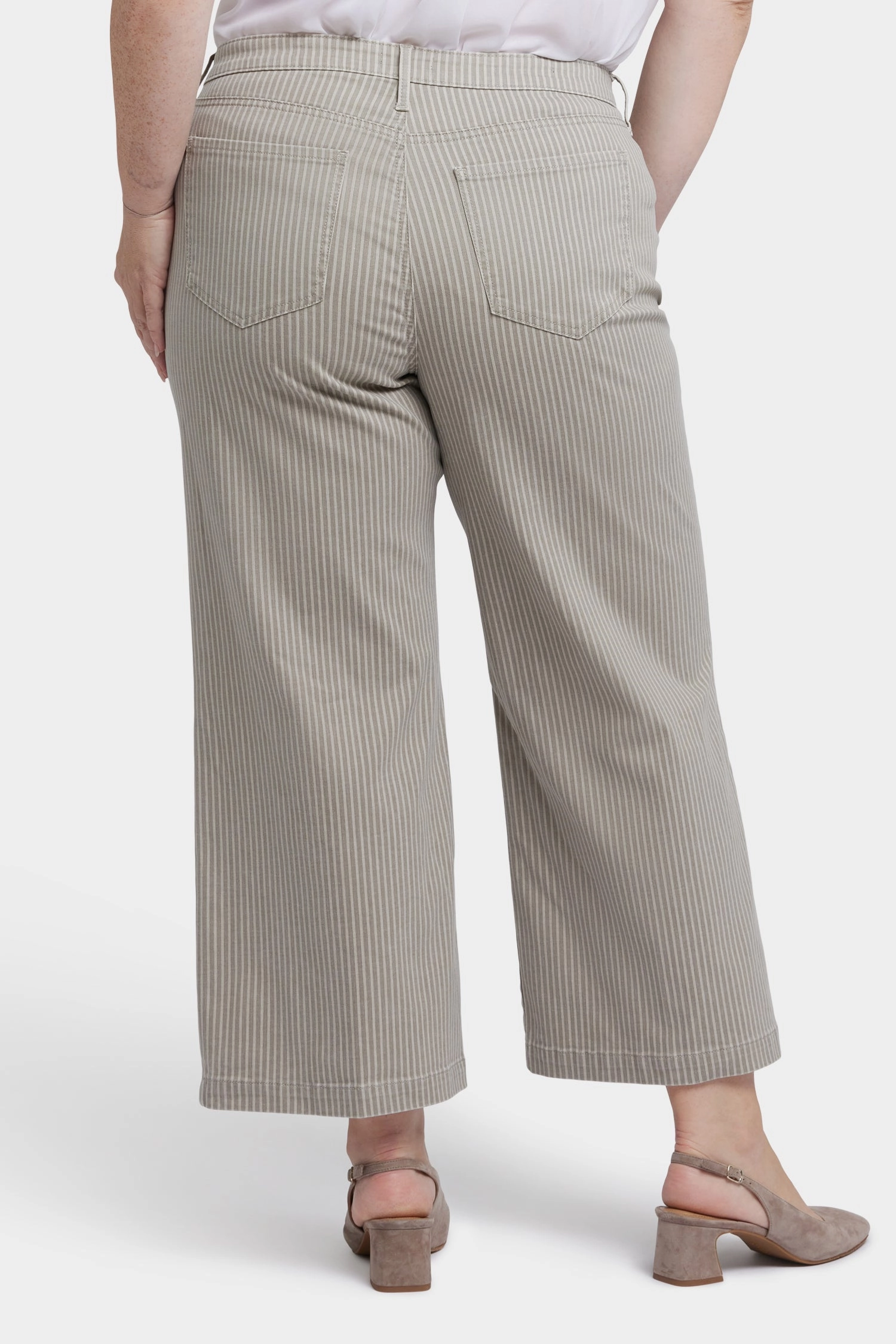 Teresa Wide Leg Ankle Jeans In Plus Size - Hidden Lodge Stripe Outfit Basic Sunny Vibes Casual