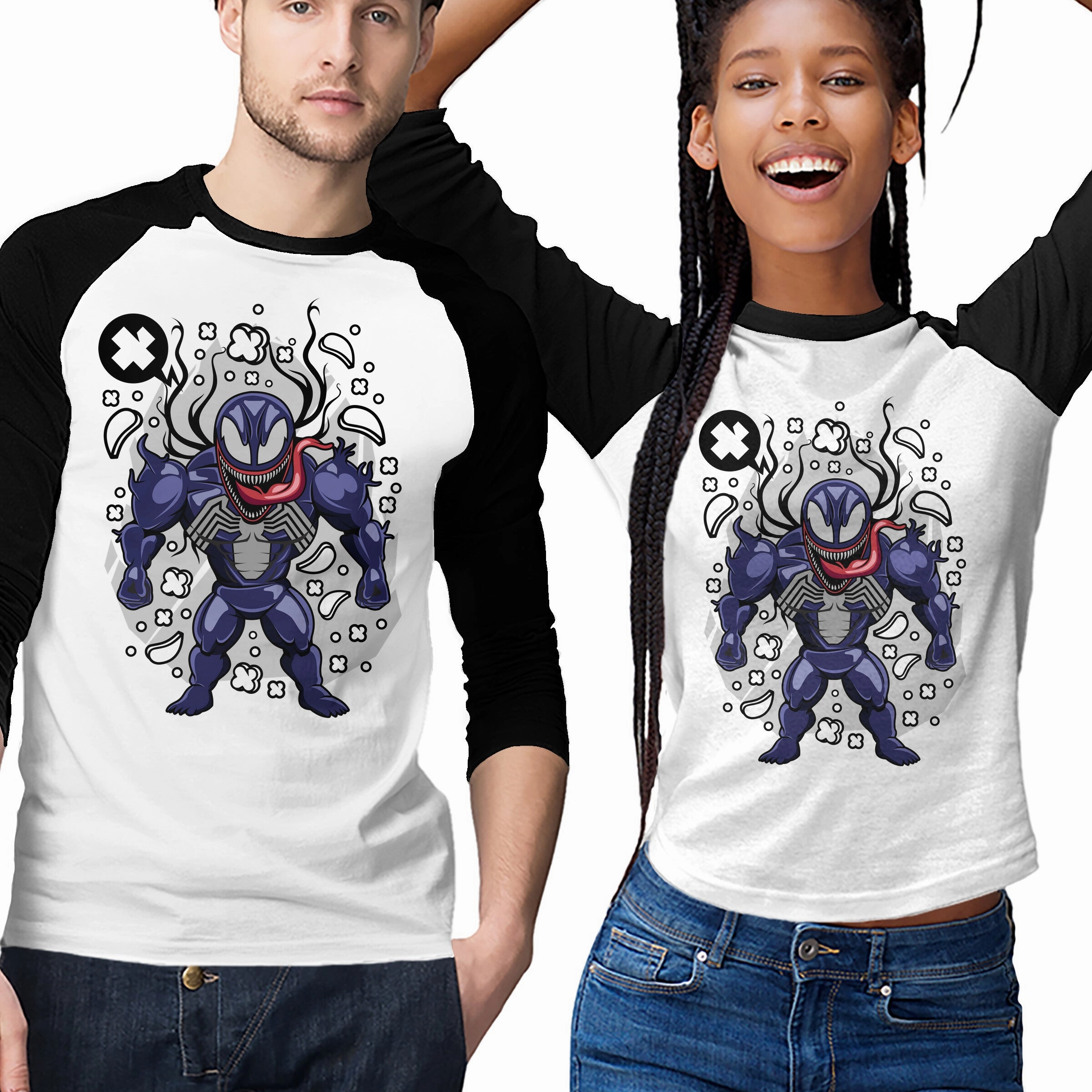 Cartoon Symbiote Relaxed Waist Anti Static Finish