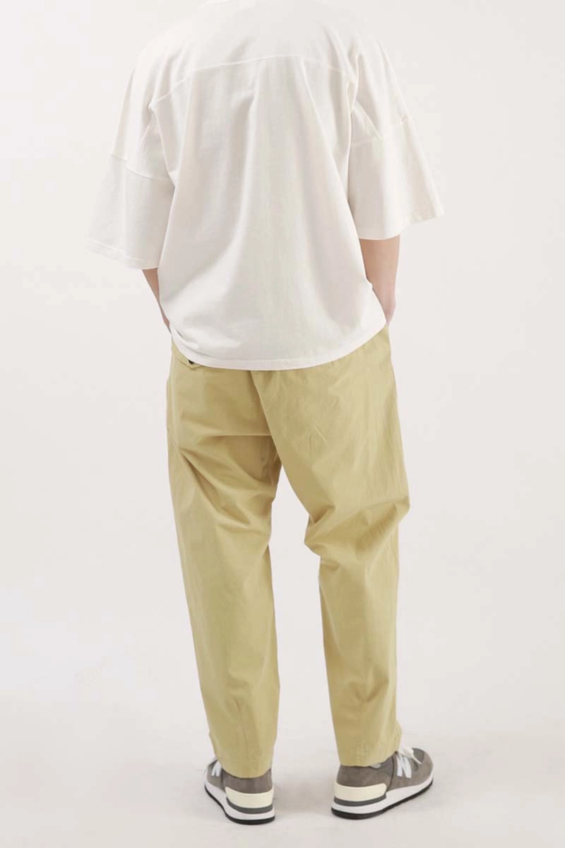 Outstanding & Co. - Shirred Waist Pants - Beige Laser cut