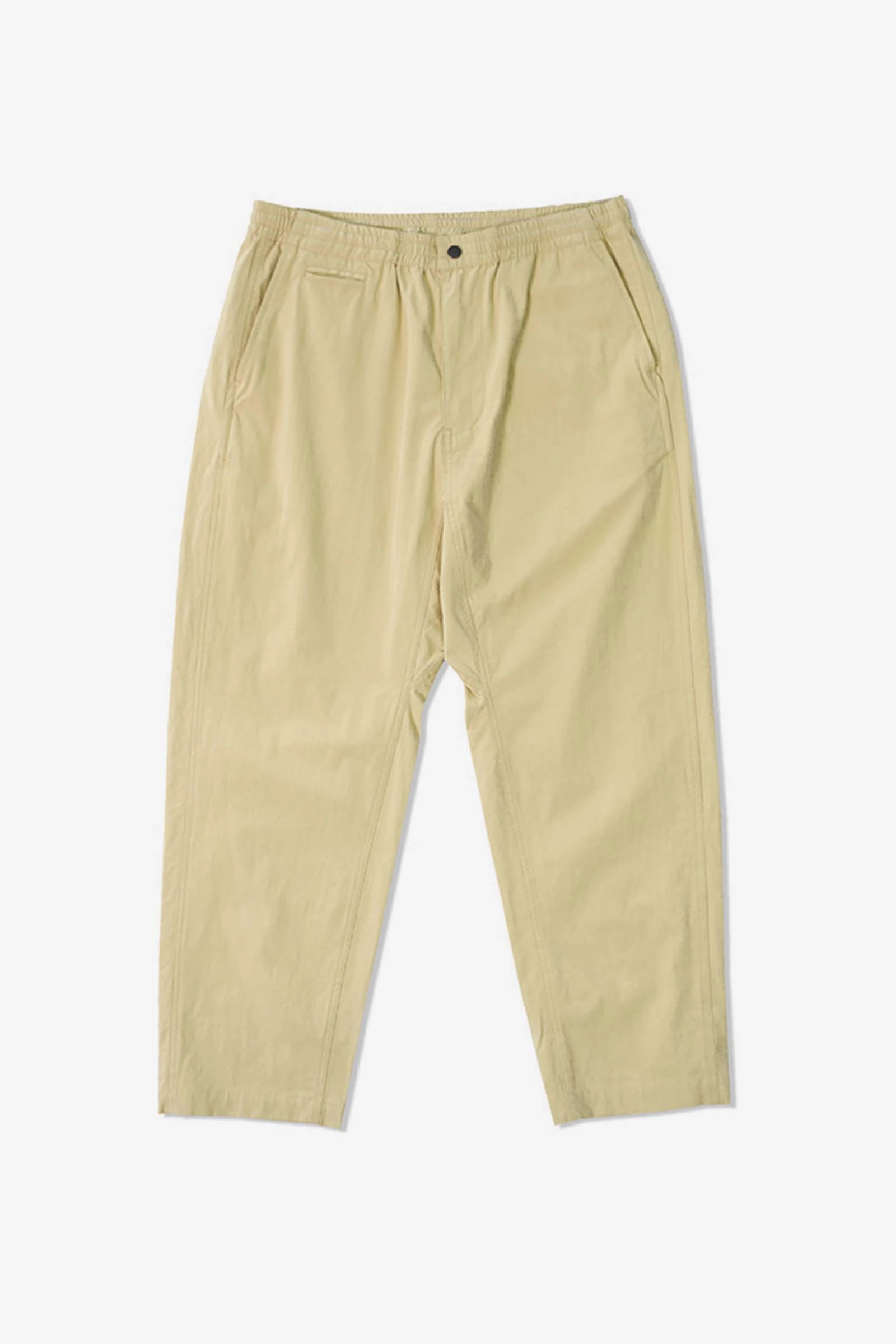 Outstanding & Co. - Shirred Waist Pants - Beige Comfy Waistband