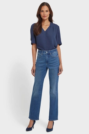 Marilyn Straight Jeans In Tall - Lake Notre-Dame Trend Friendly Stay Comfortable