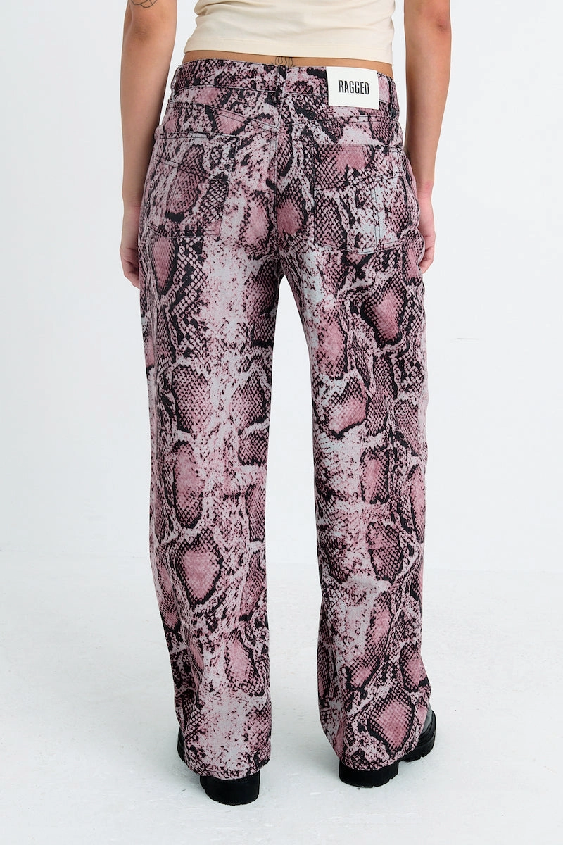 Pink Snake Release Jeans Casual Essentials Active Friendly
