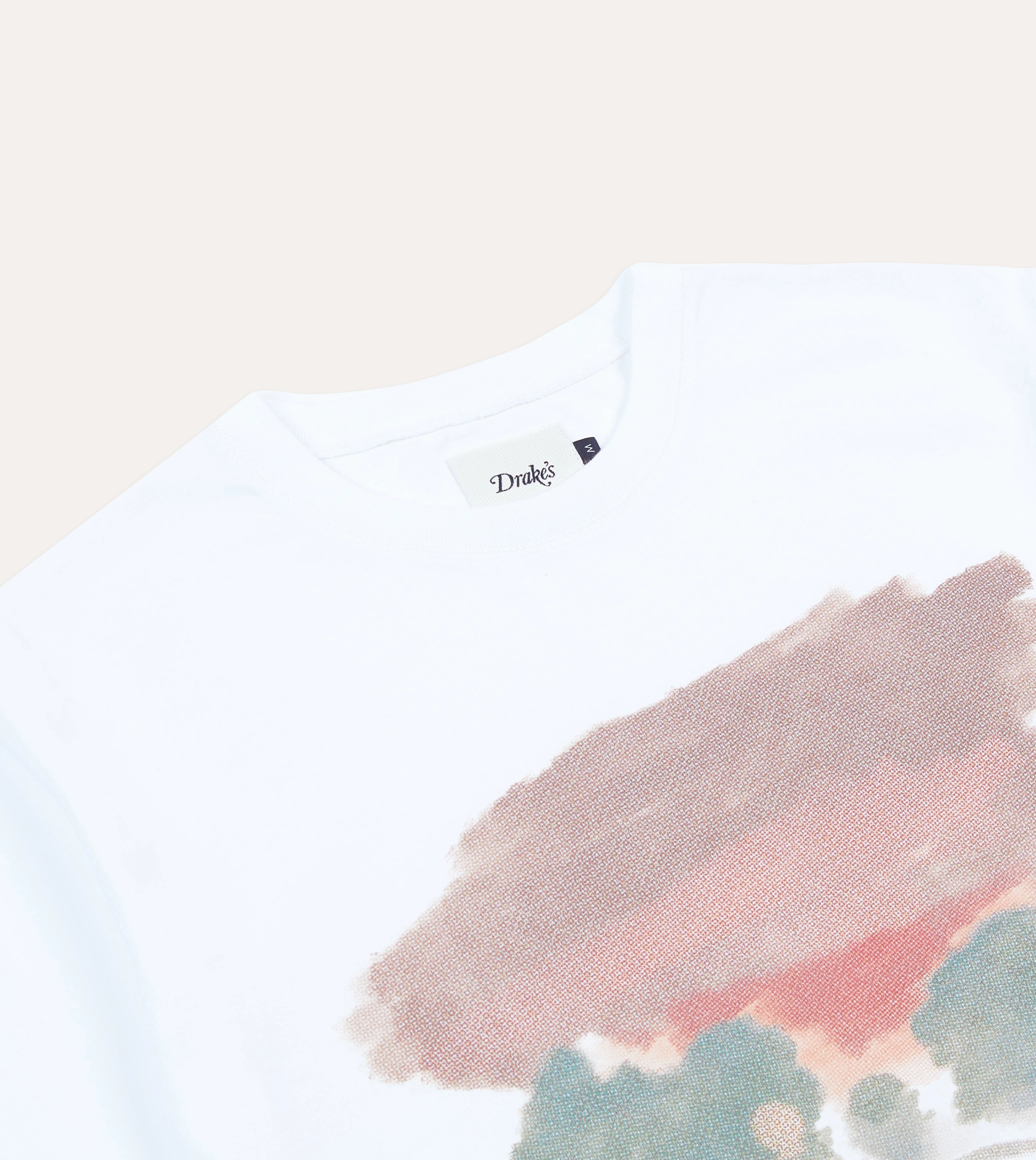 Loose fitting comfort White Street Print Short-Sleeve Hiking T-Shirt