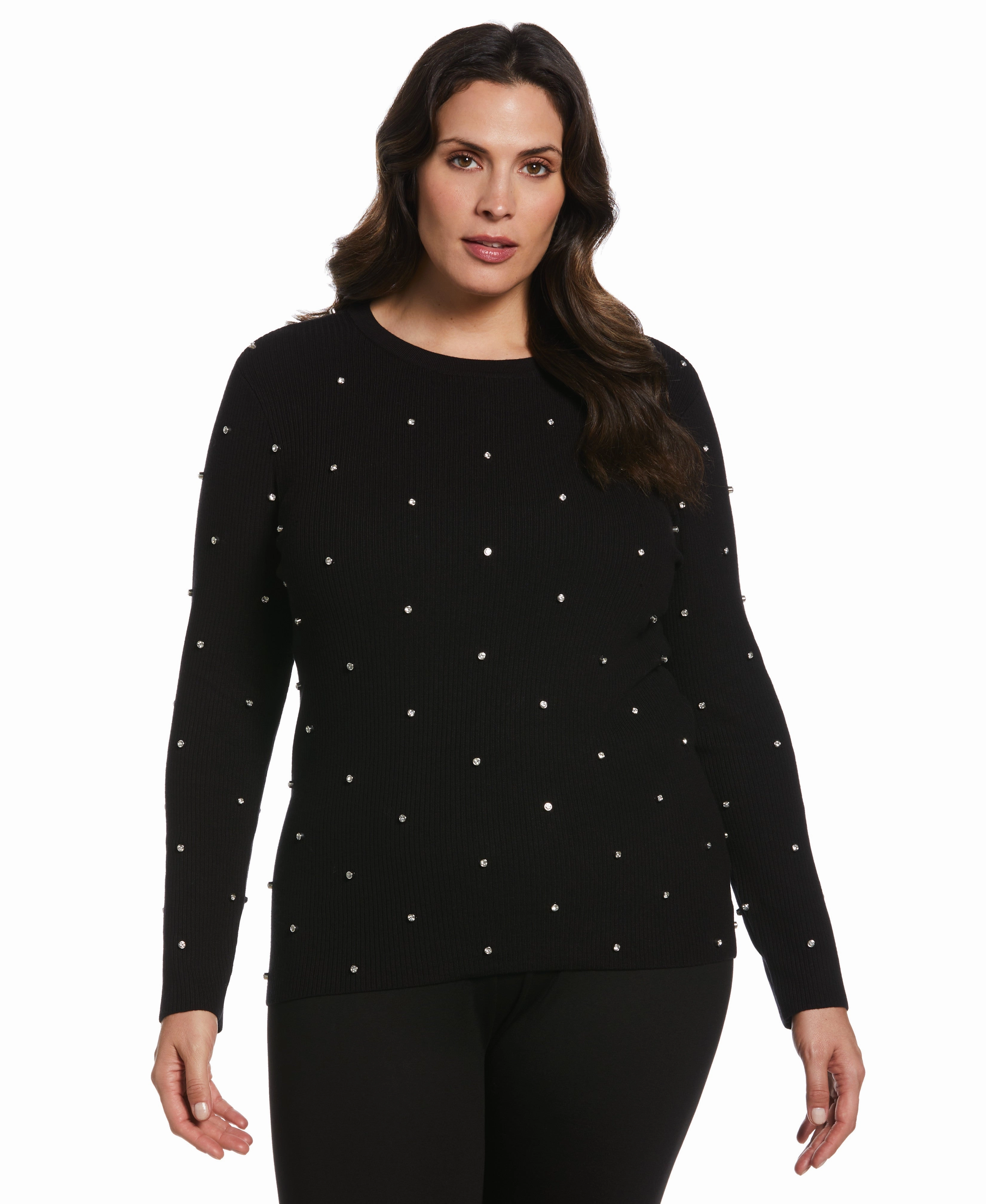 Plus Size Embellished Sweater Fashion Forward