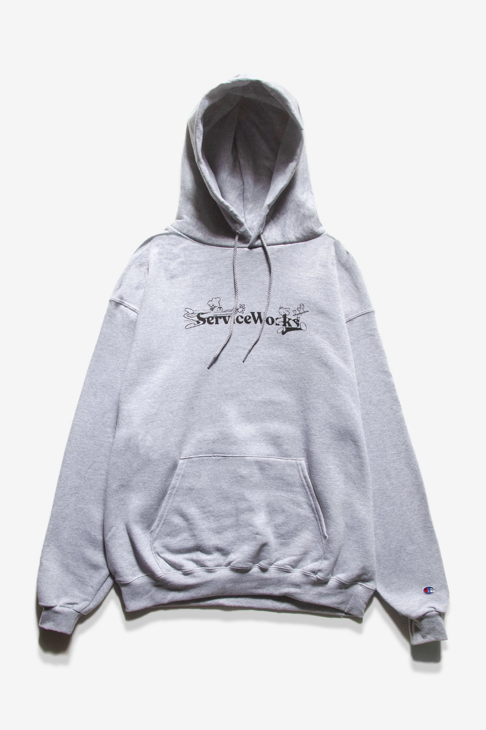 Service Works - Chase Hoodie - Heather Grey Trendy Comfort