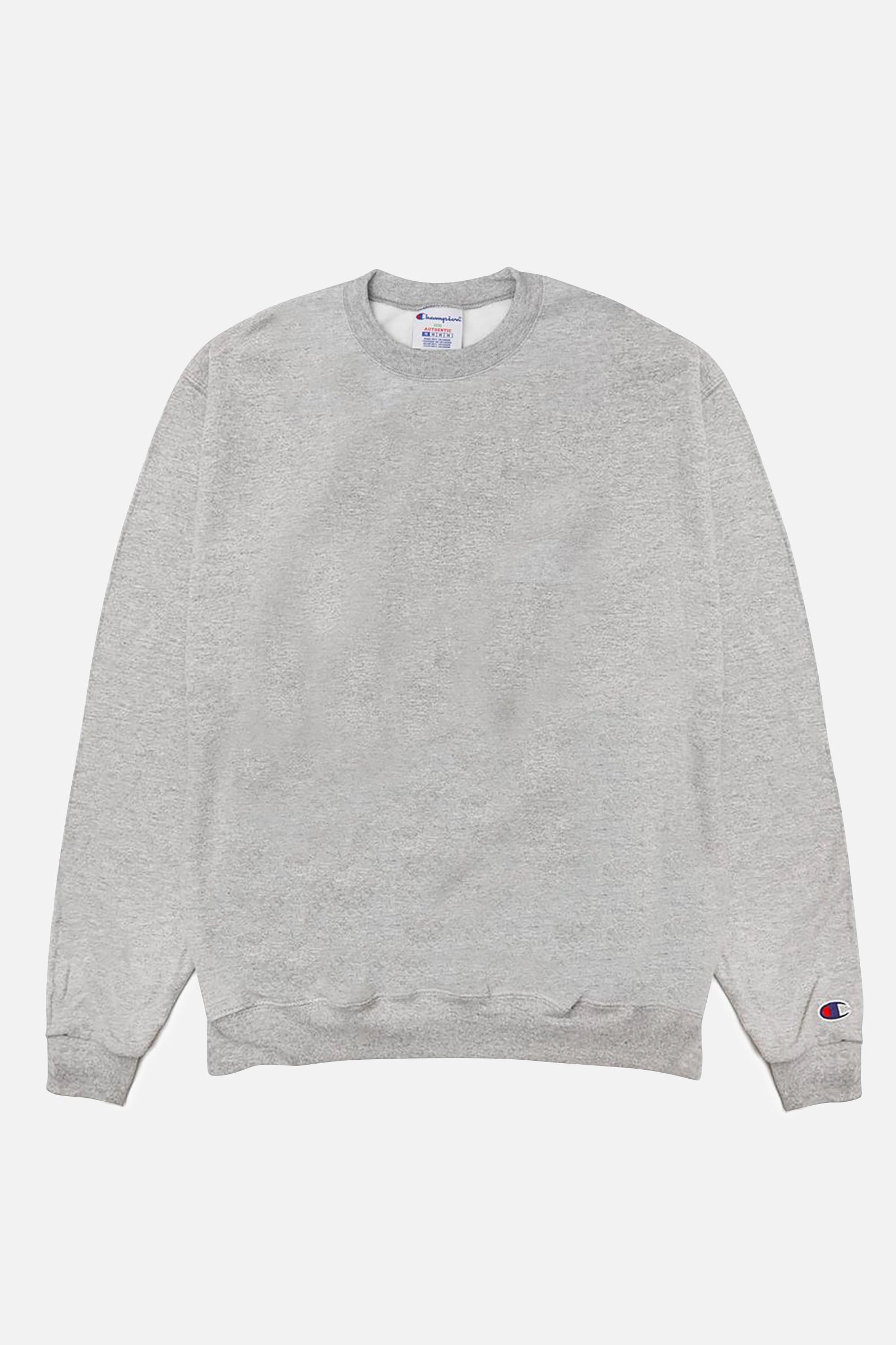 Effortless Knit Layer Design Champion - 9oz Crewneck - Heather Grey
