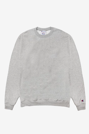 Effortless Knit Layer Design Champion - 9oz Crewneck - Heather Grey