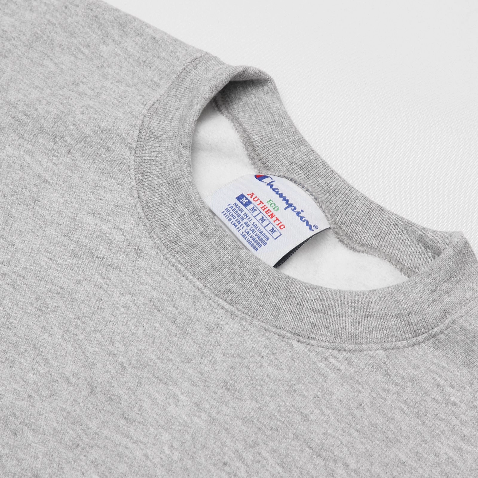 Champion - 9oz Crewneck - Heather Grey Flexible Waistband Layered Style Wear