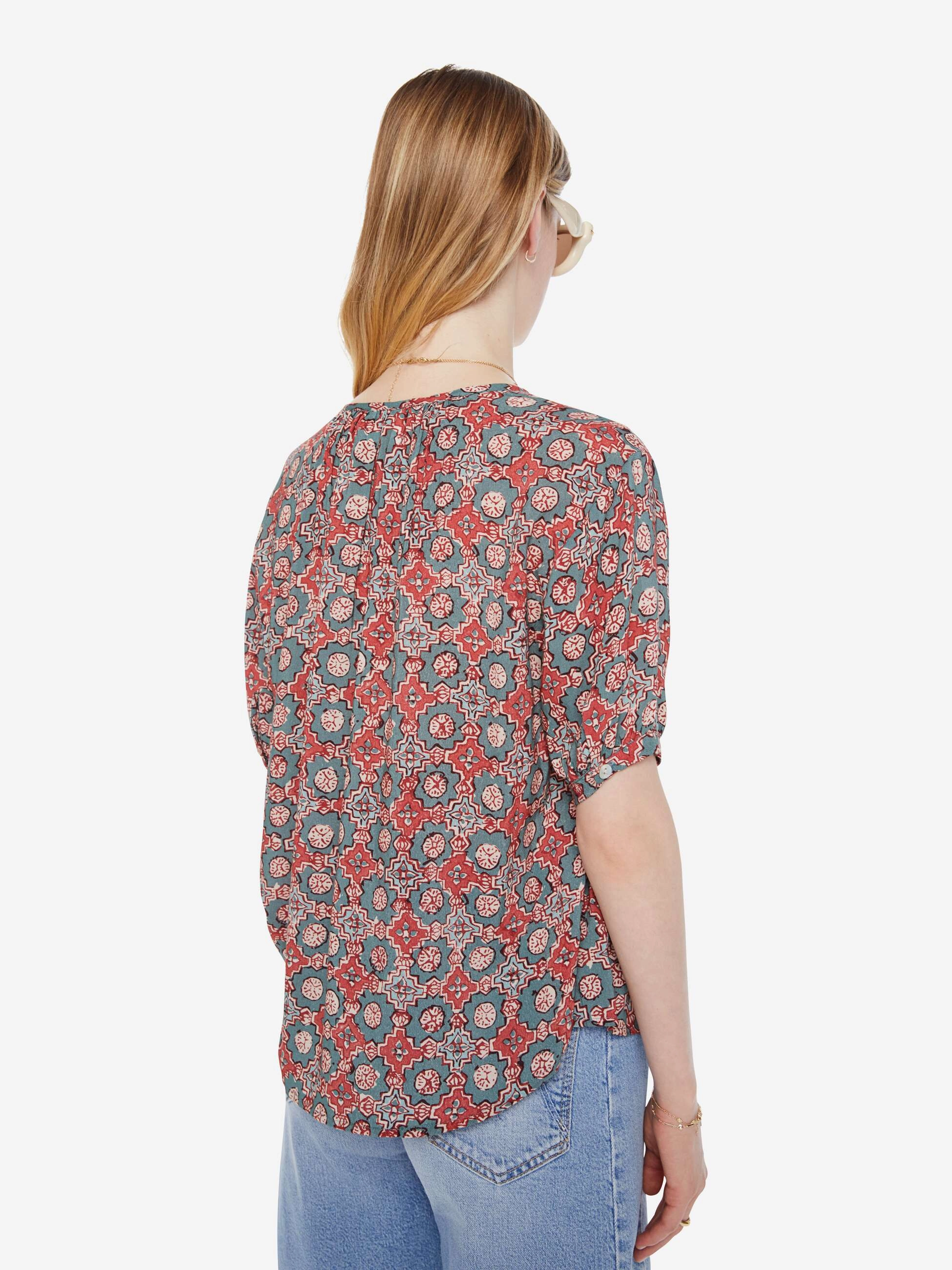 Versatile Styling Smart Casual Natalie Martin Violet Top - Spanish Tile Jade