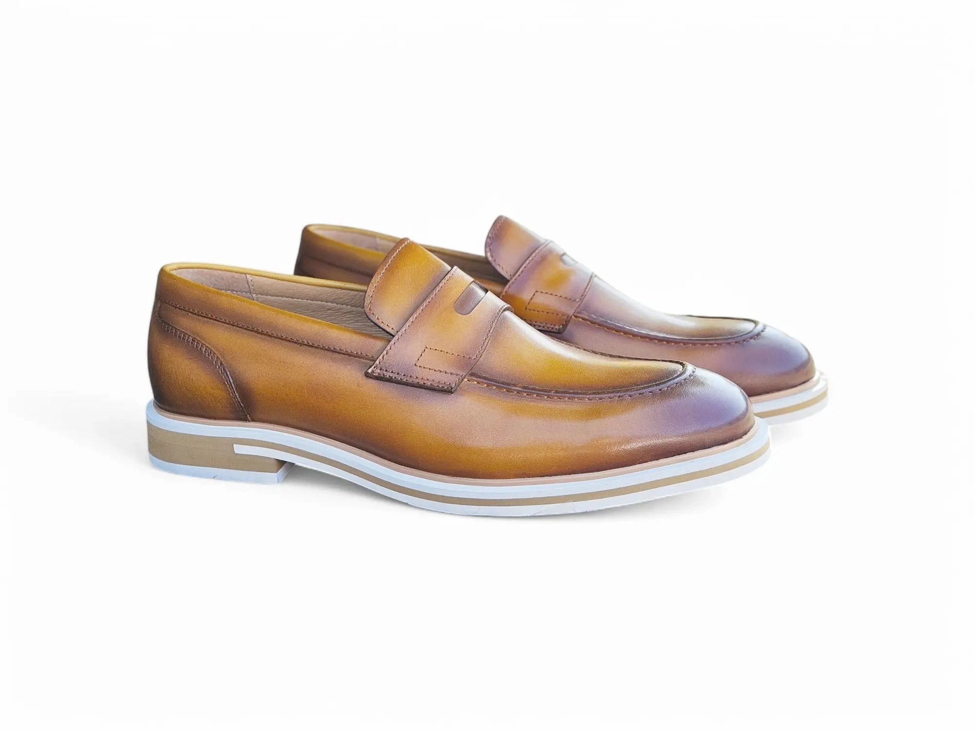 College Trend Calfskin Penny Loafer